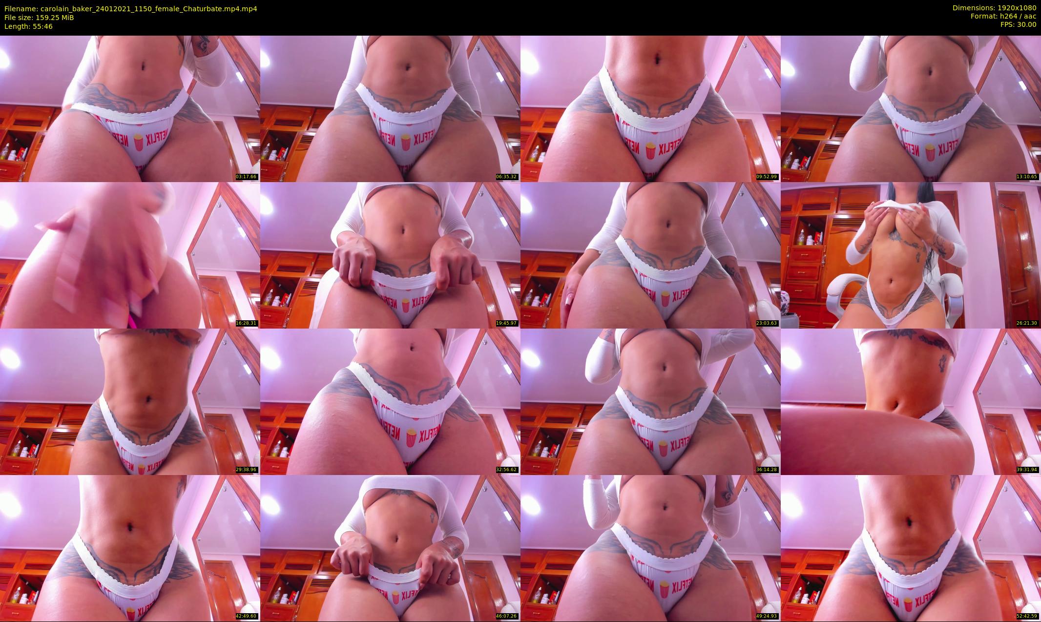 carolain_baker — 56 minute Chaturbate female cam show recording, 1080p, Jan 24, 2021