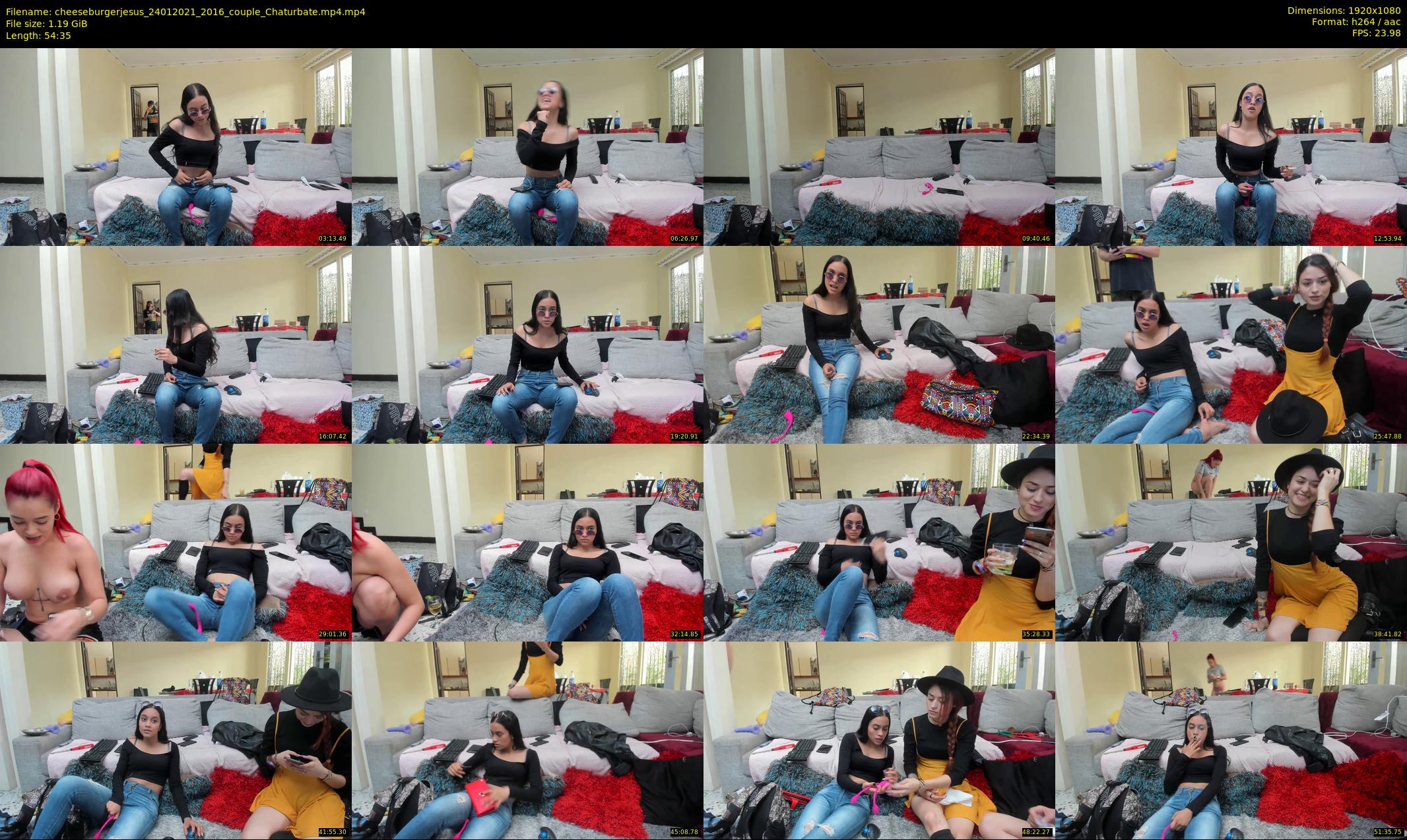 cheeseburgerjesus — 55 minute Chaturbate couple cam show recording, 1080p, Jan 24, 2021