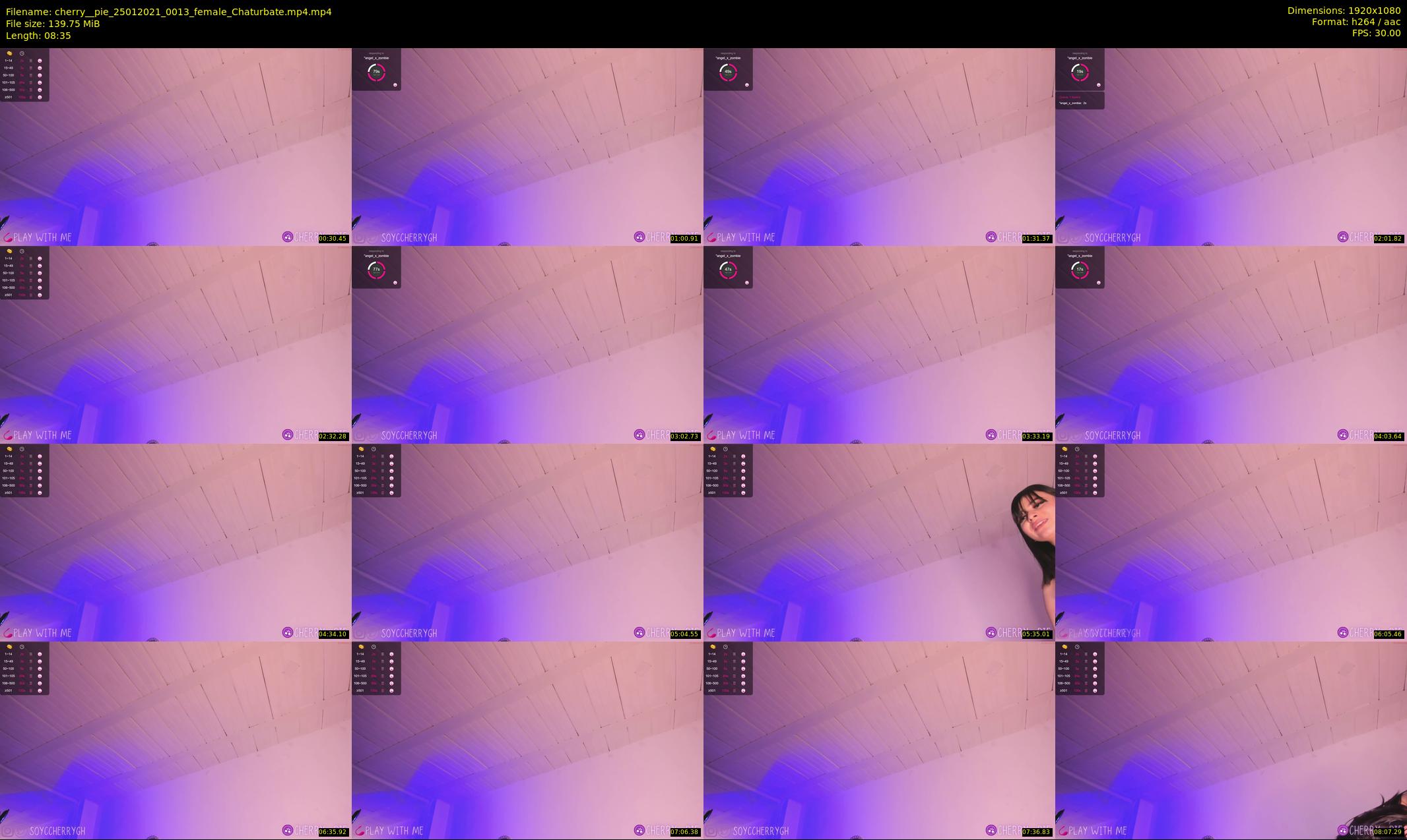 cherry__pie — 9 minute Chaturbate female cam show recording, 1080p, Jan 25, 2021