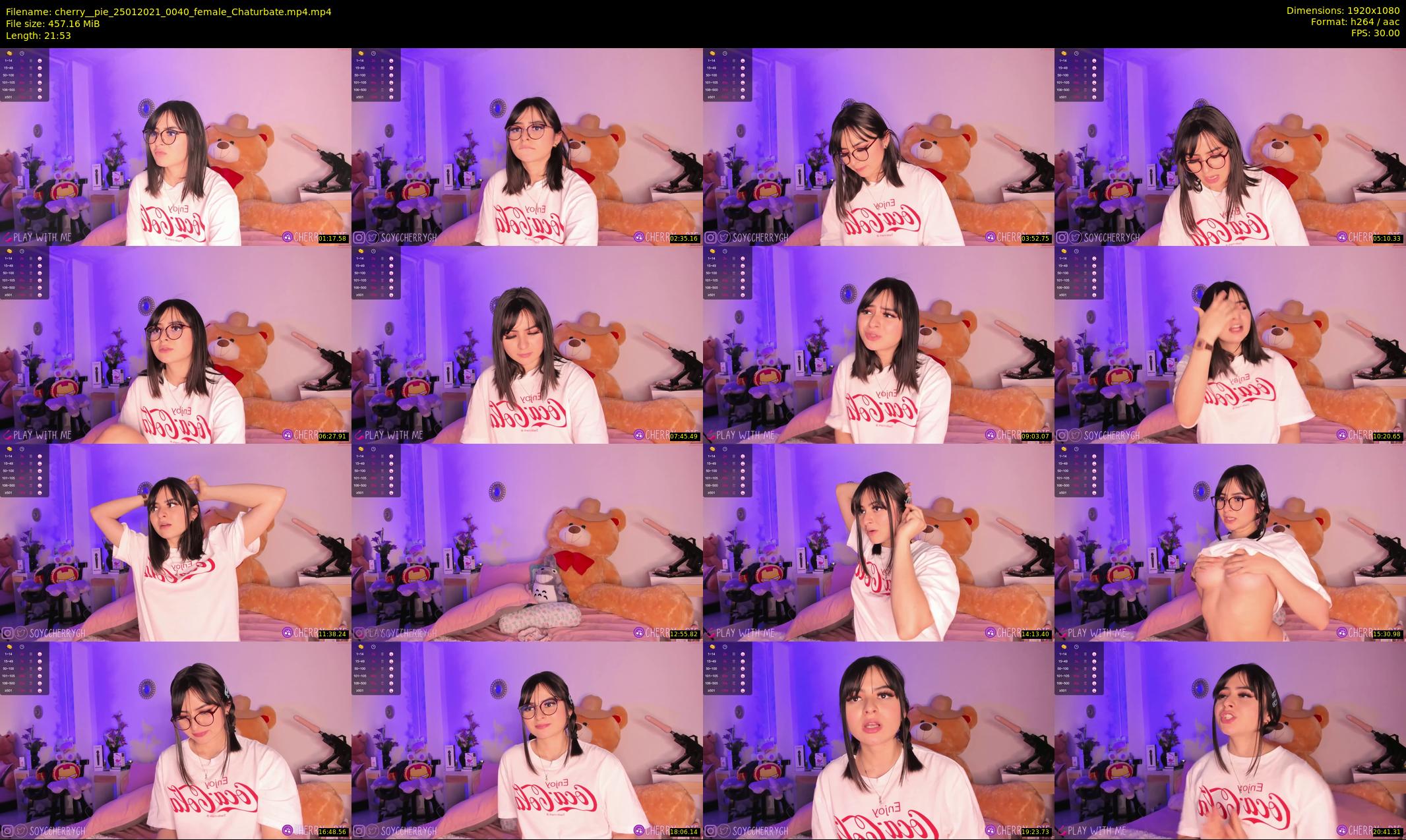cherry__pie — 22 minute Chaturbate female cam show recording, 1080p, Jan 25, 2021