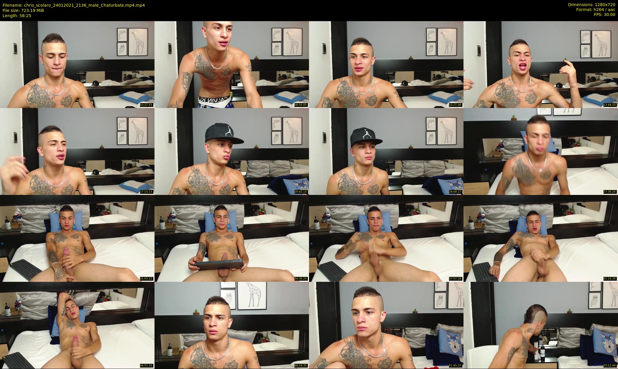 chris_scolaro — 59 minute Chaturbate male cam show recording, 720p, Jan 24, 2021