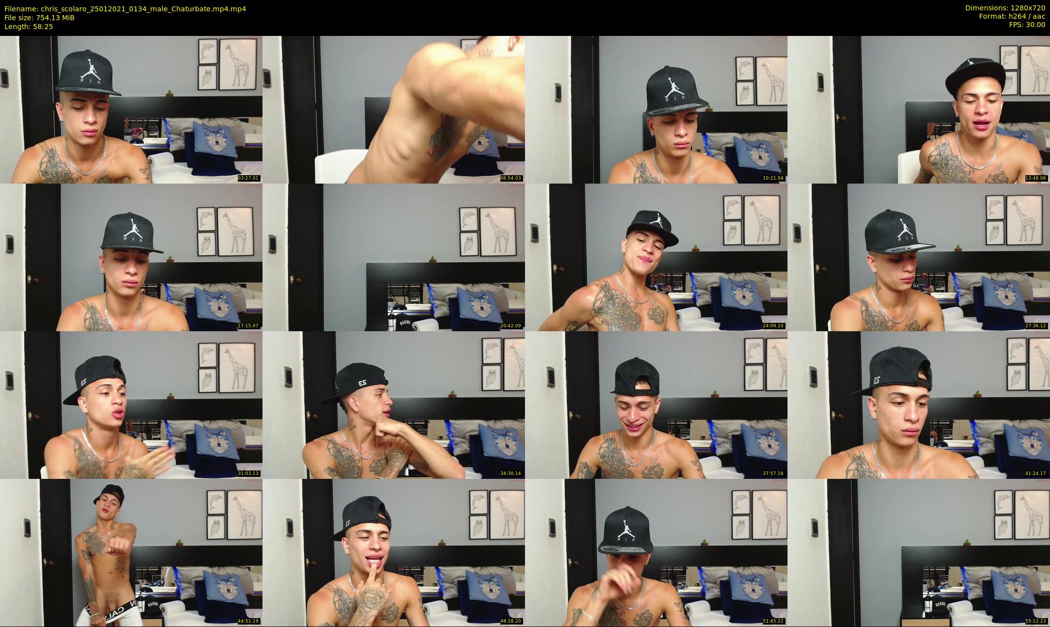 chris_scolaro — 59 minute Chaturbate male cam show recording, 720p, Jan 25, 2021