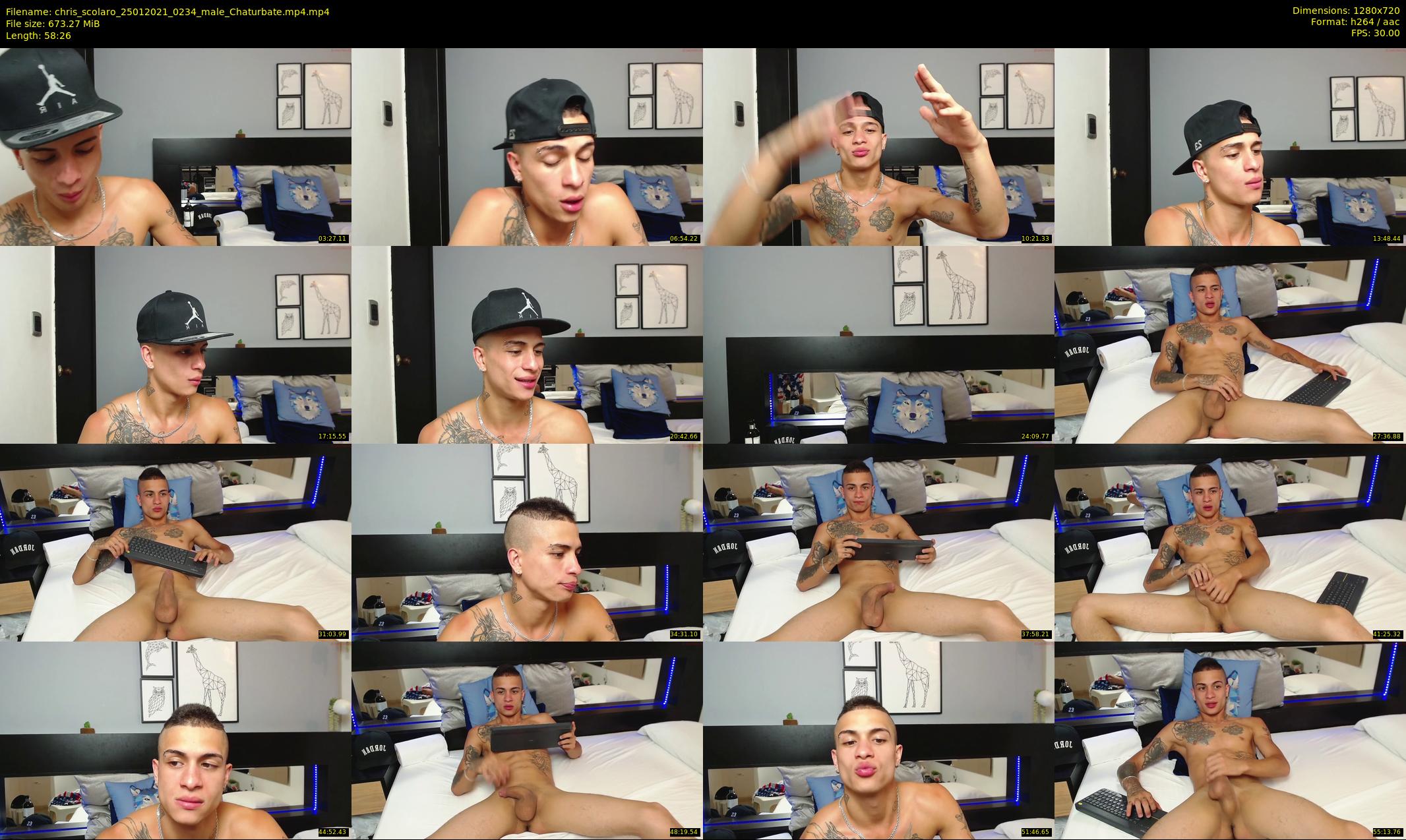 chris_scolaro — 59 minute Chaturbate male cam show recording, 720p, Jan 25, 2021