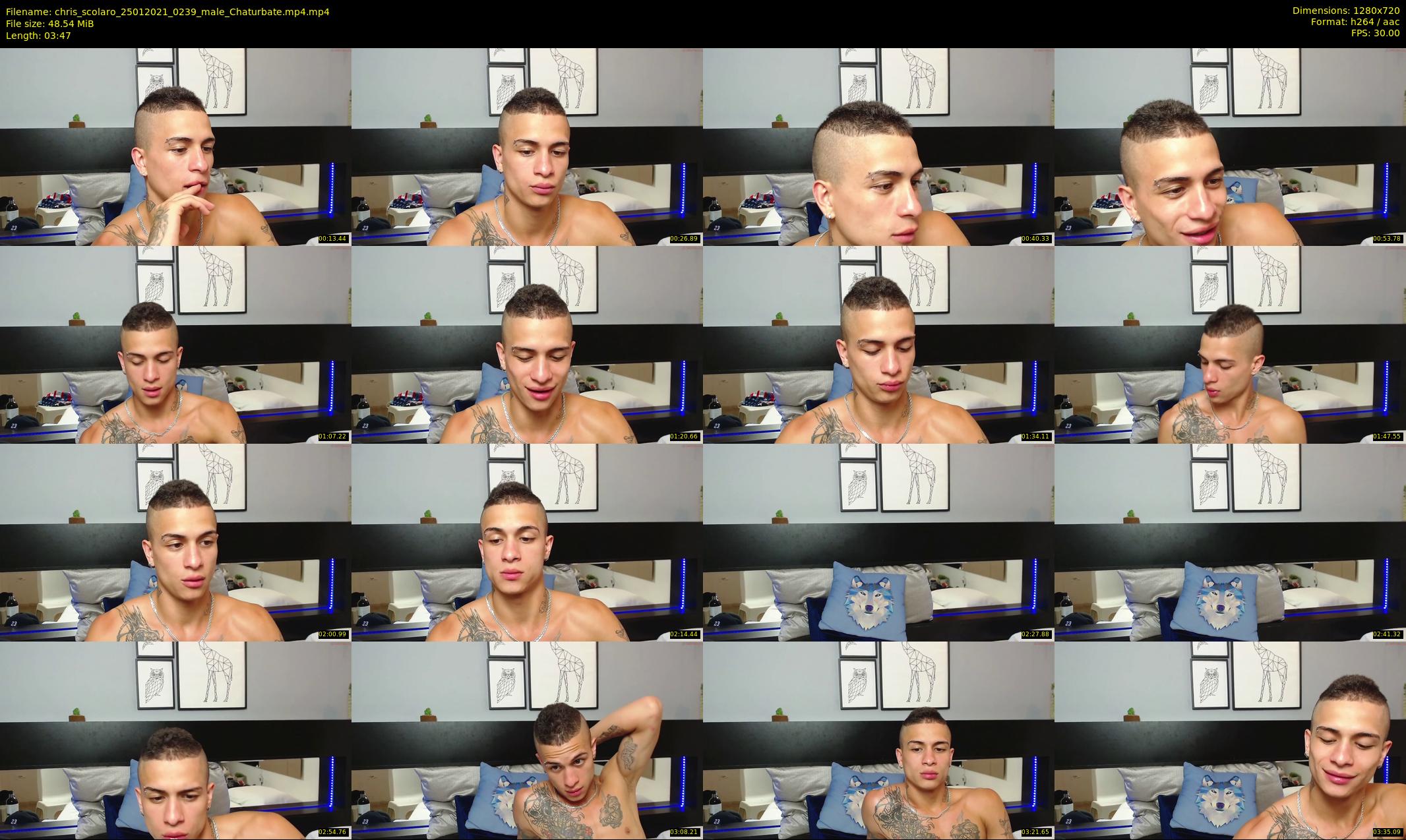 chris_scolaro — 4 minute Chaturbate male cam show recording, 720p, Jan 25, 2021