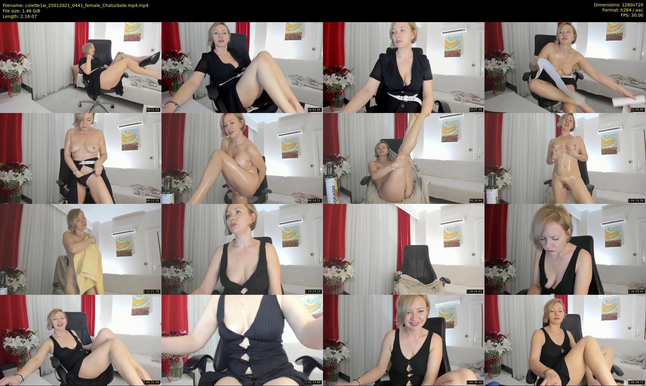 colette1w — 137 minute Chaturbate female cam show recording, 720p, Jan 25, 2021