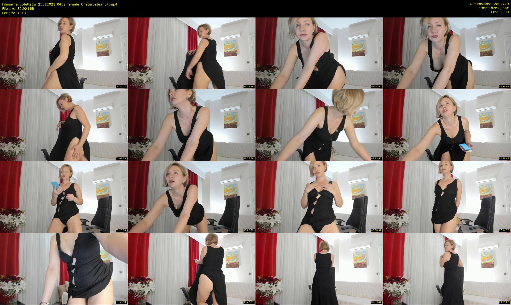 colette1w — 11 minute Chaturbate female cam show recording, 720p, Jan 25, 2021