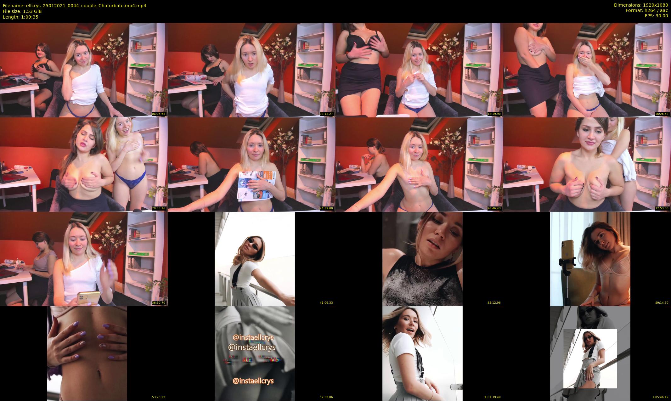 ellcrys — 70 minute Chaturbate couple cam show recording, 1080p, Jan 25, 2021