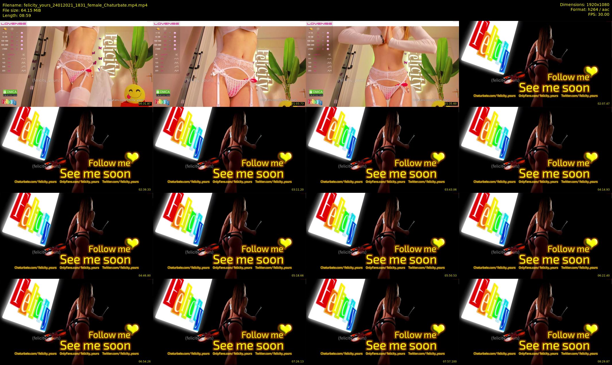 felicity_yours — 9 minute Chaturbate female cam show recording, 1080p, Jan 24, 2021