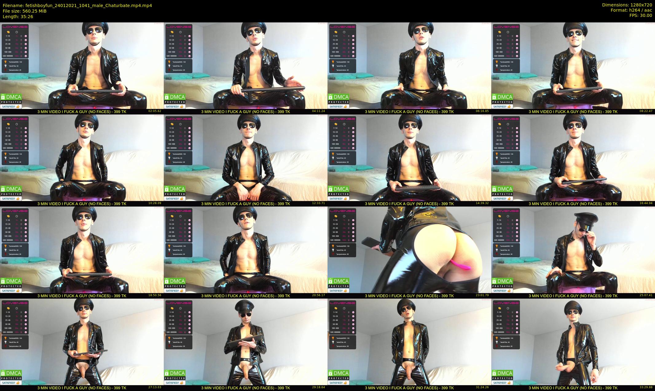 fetishboyfun — 36 minute Chaturbate male cam show recording, 720p, Jan 24, 2021