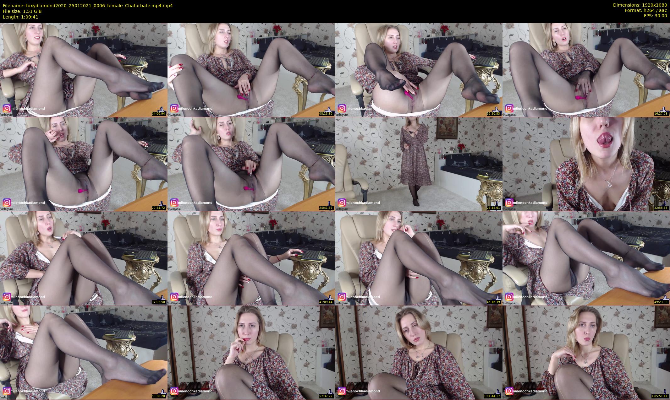 foxydiamond2020 — 70 minute Chaturbate female cam show recording, 1080p, Jan 25, 2021