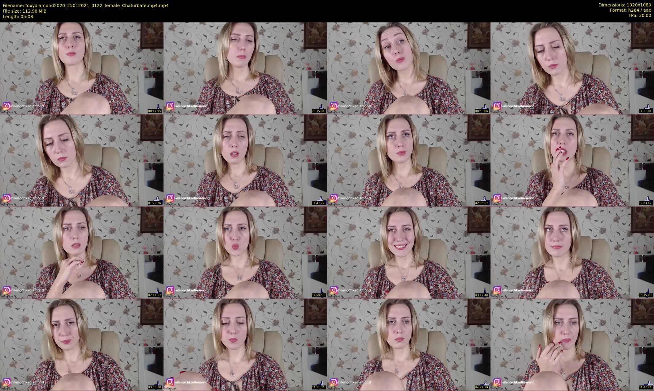 foxydiamond2020 — 6 minute Chaturbate female cam show recording, 1080p, Jan 25, 2021