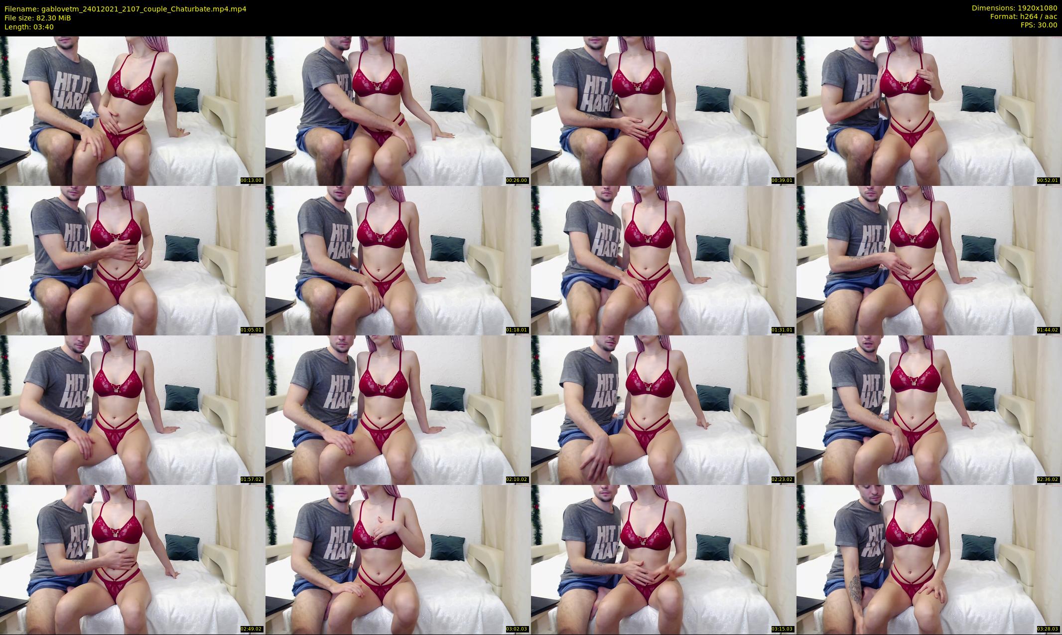 gablovetm — 4 minute Chaturbate couple cam show recording, 1080p, Jan 24, 2021