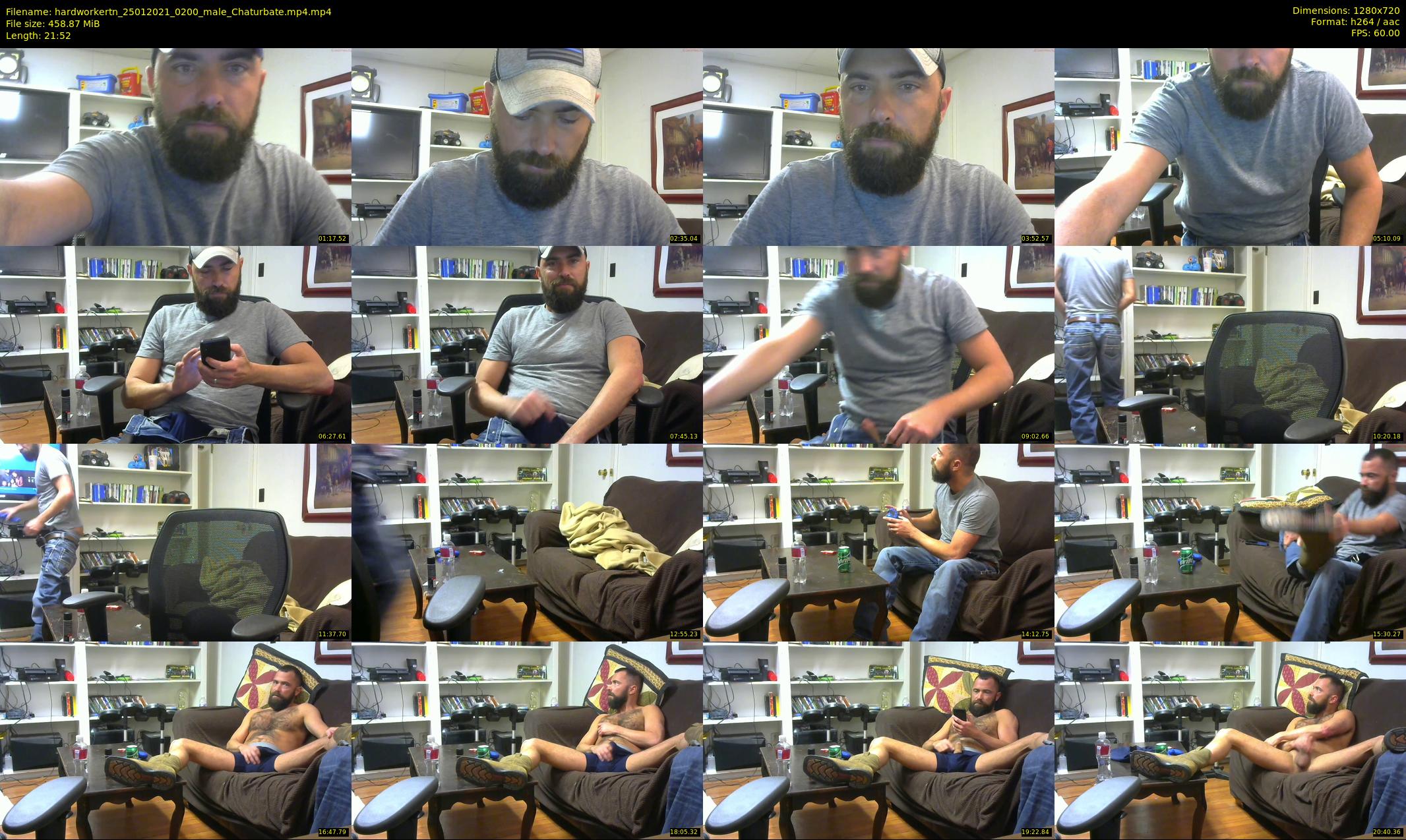 hardworkertn — 22 minute Chaturbate male cam show recording, 720p, Jan 25, 2021