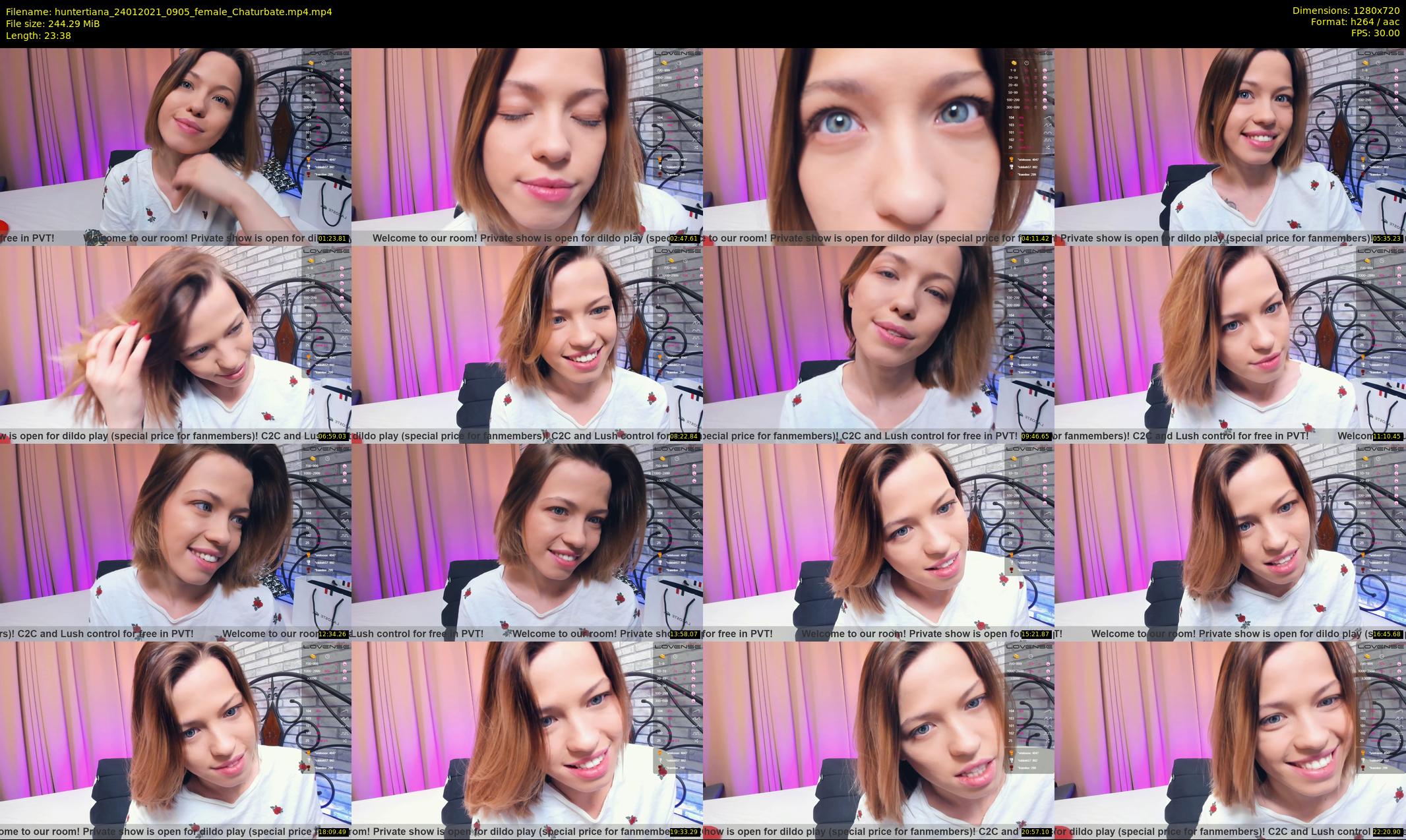 huntertiana — 24 minute Chaturbate female cam show recording, 720p, Jan 24, 2021