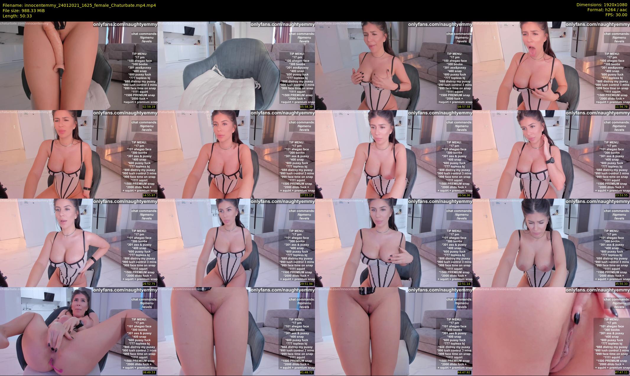 innocentemmy — 51 minute Chaturbate female cam show recording, 1080p, Jan 24, 2021