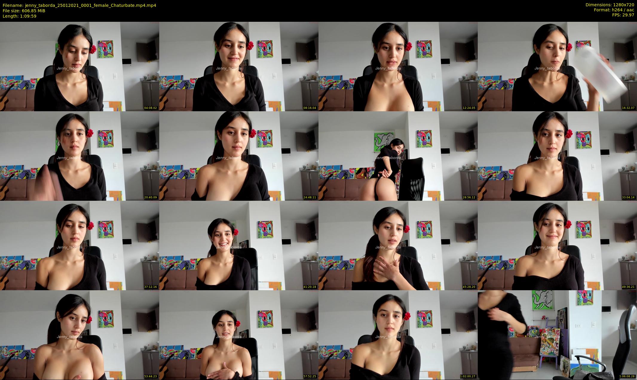 jenny_taborda — 70 minute Chaturbate female cam show recording, 720p, Jan 25, 2021