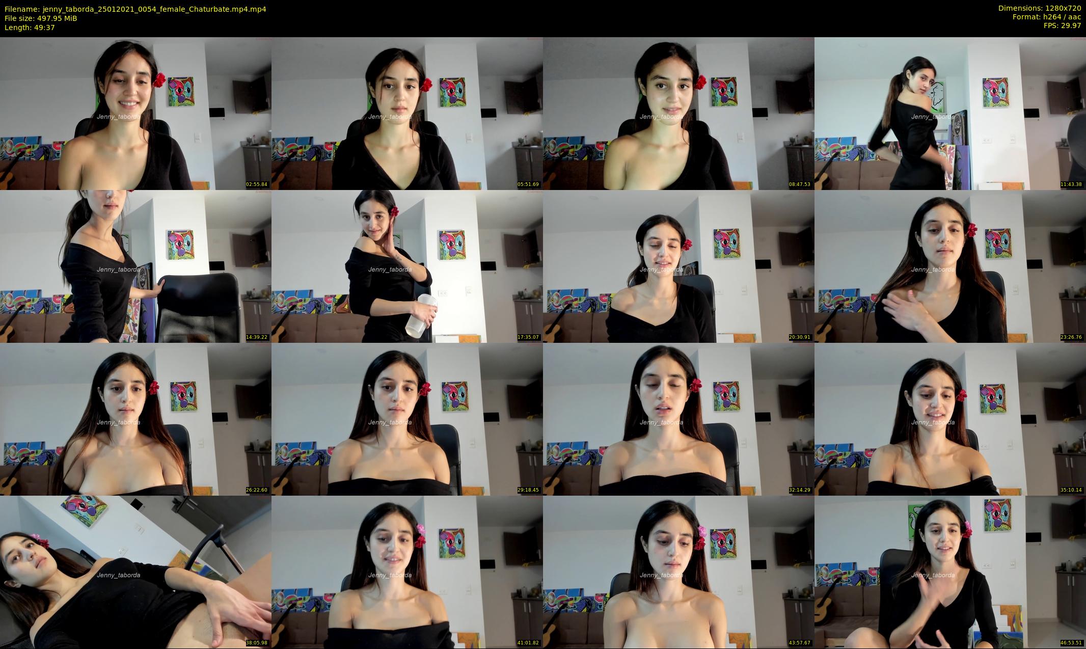 jenny_taborda — 50 minute Chaturbate female cam show recording, 720p, Jan 25, 2021