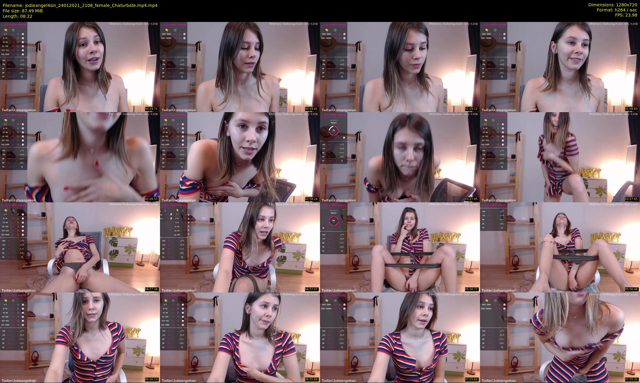 jodieangel4sin — 9 minute Chaturbate female cam show recording, 720p, Jan 24, 2021