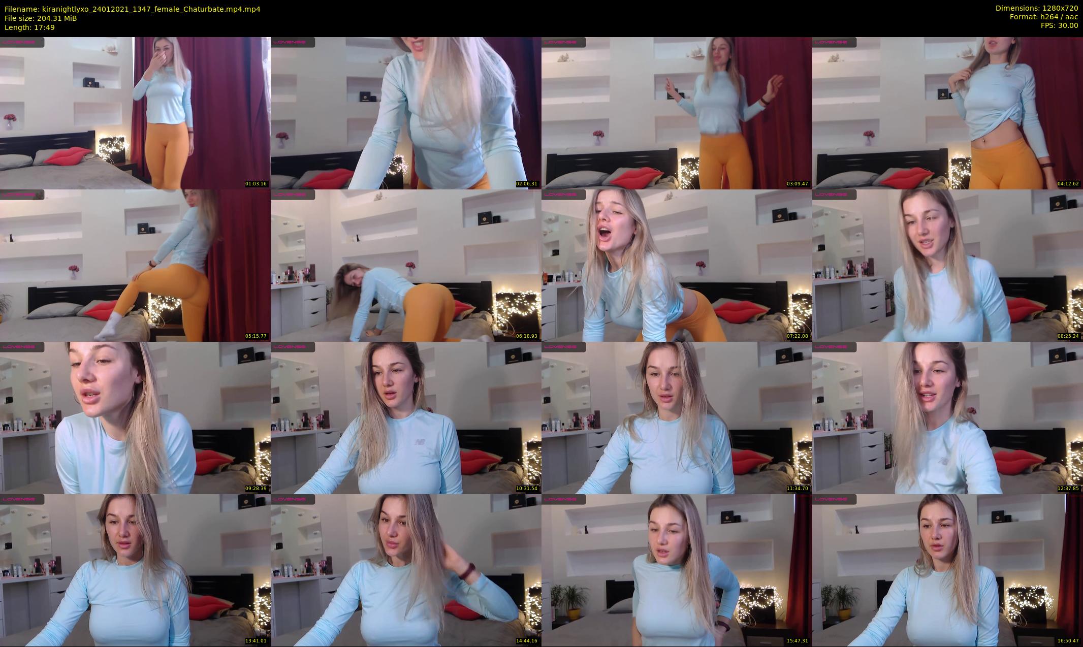 kiranightlyxo — 18 minute Chaturbate female cam show recording, 720p, Jan 24, 2021