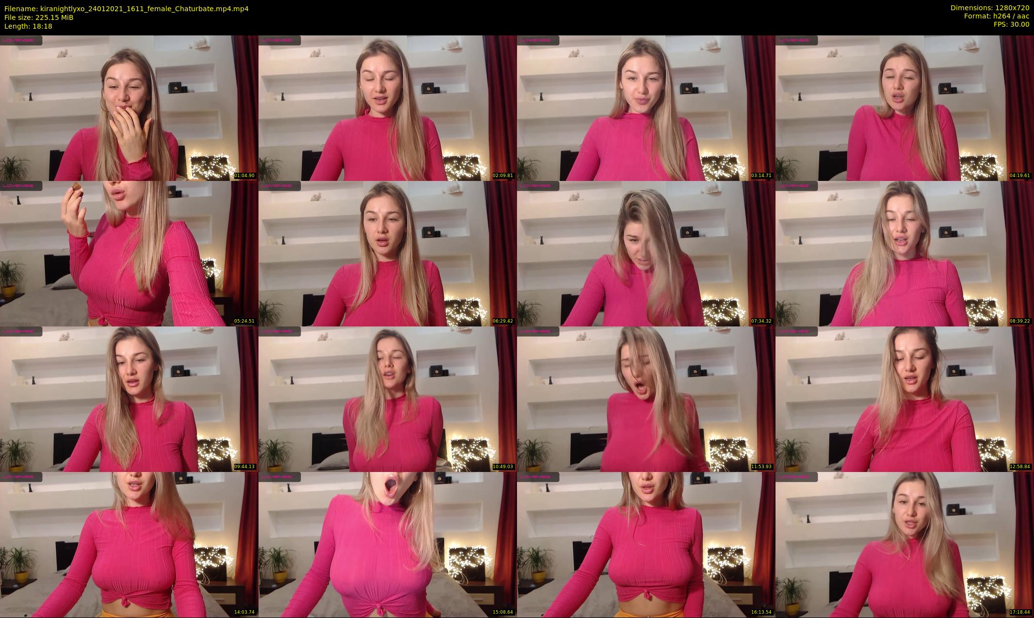 kiranightlyxo — 19 minute Chaturbate female cam show recording, 720p, Jan 24, 2021