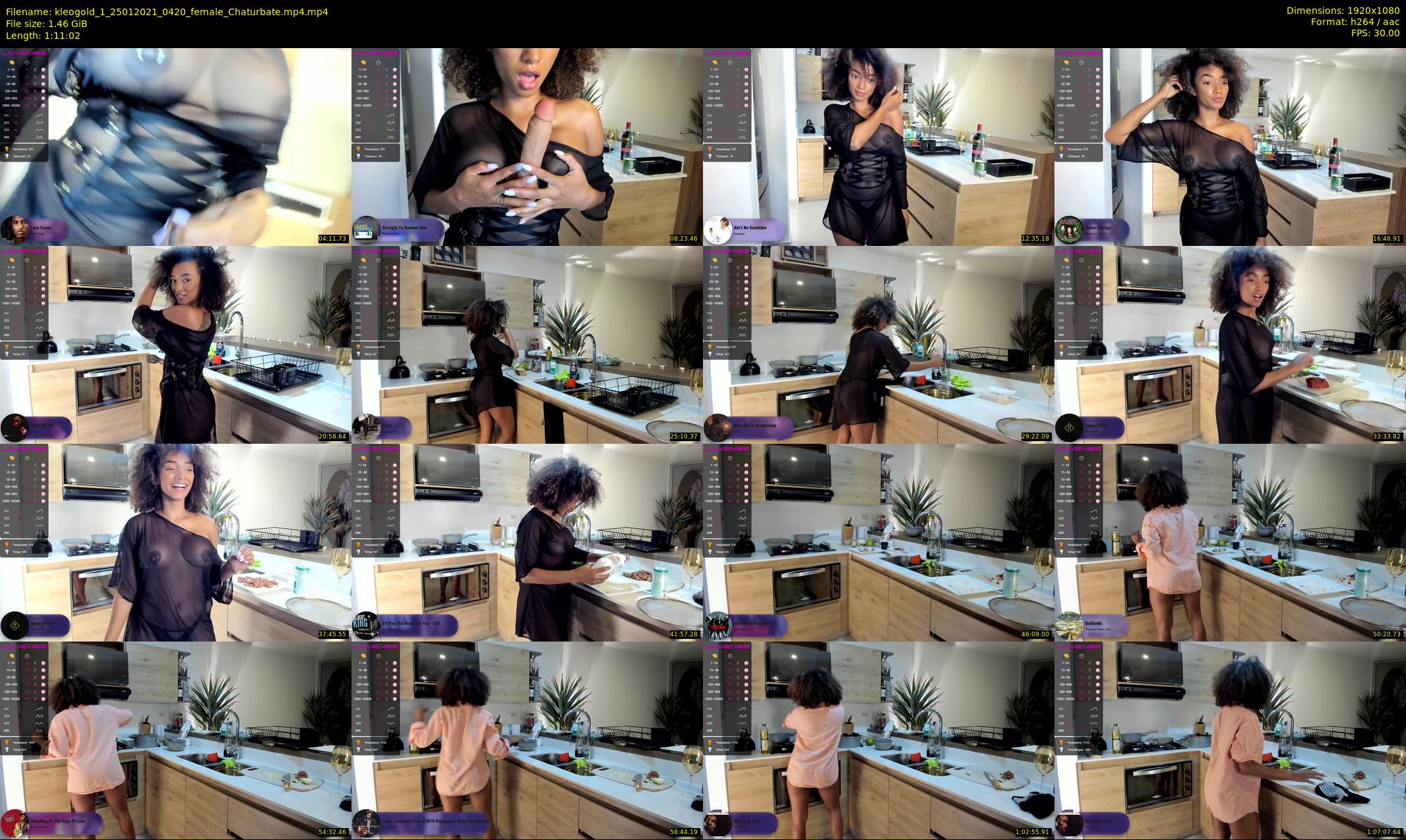 kleogold_1 — 72 minute Chaturbate female cam show recording, 1080p, Jan 25, 2021