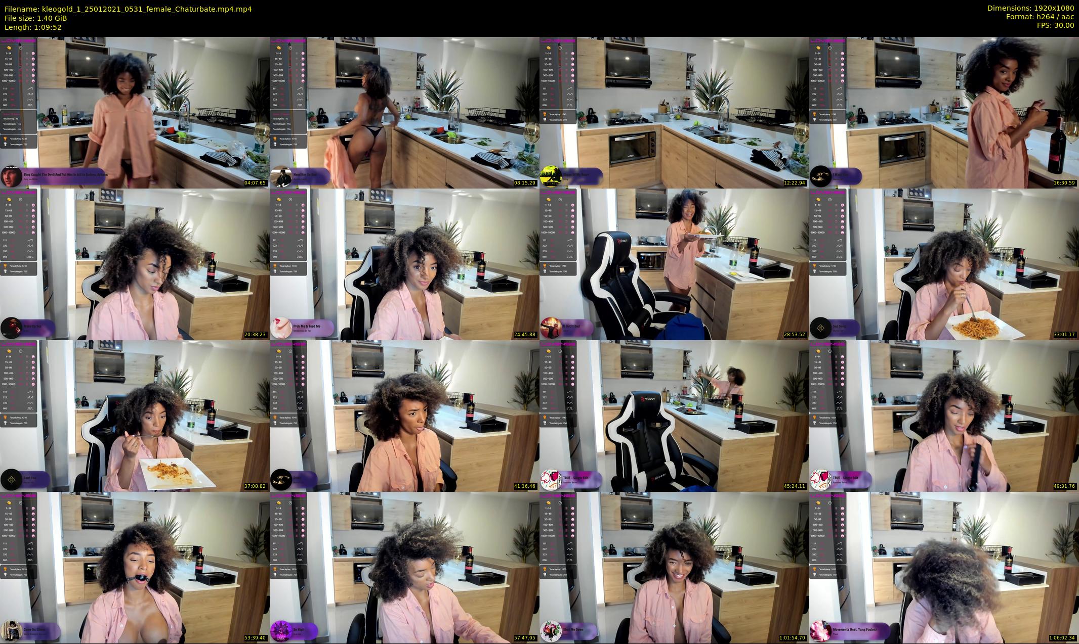 kleogold_1 — 70 minute Chaturbate female cam show recording, 1080p, Jan 25, 2021