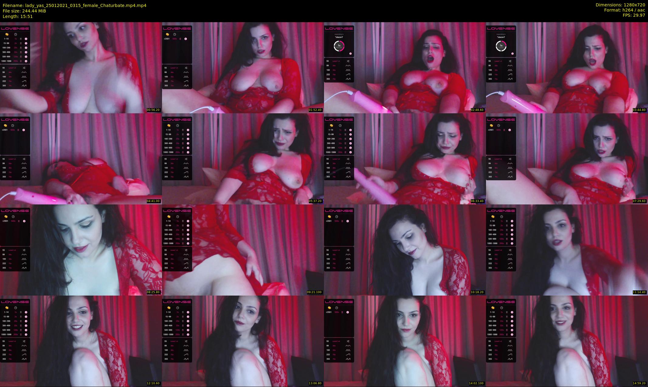 lady_yas — 16 minute Chaturbate female cam show recording, 720p, Jan 25, 2021
