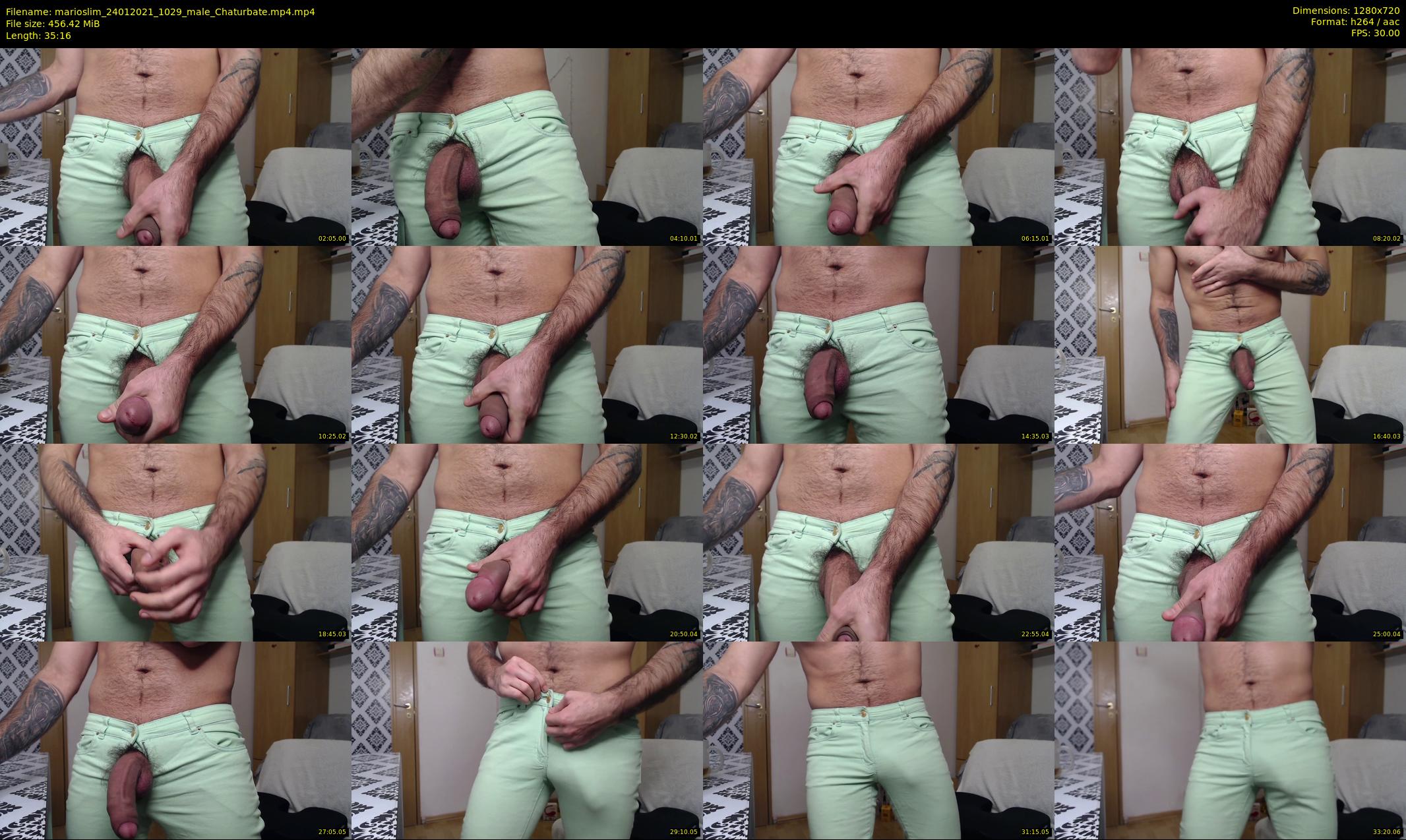 marioslim — 36 minute Chaturbate male cam show recording, 720p, Jan 24, 2021