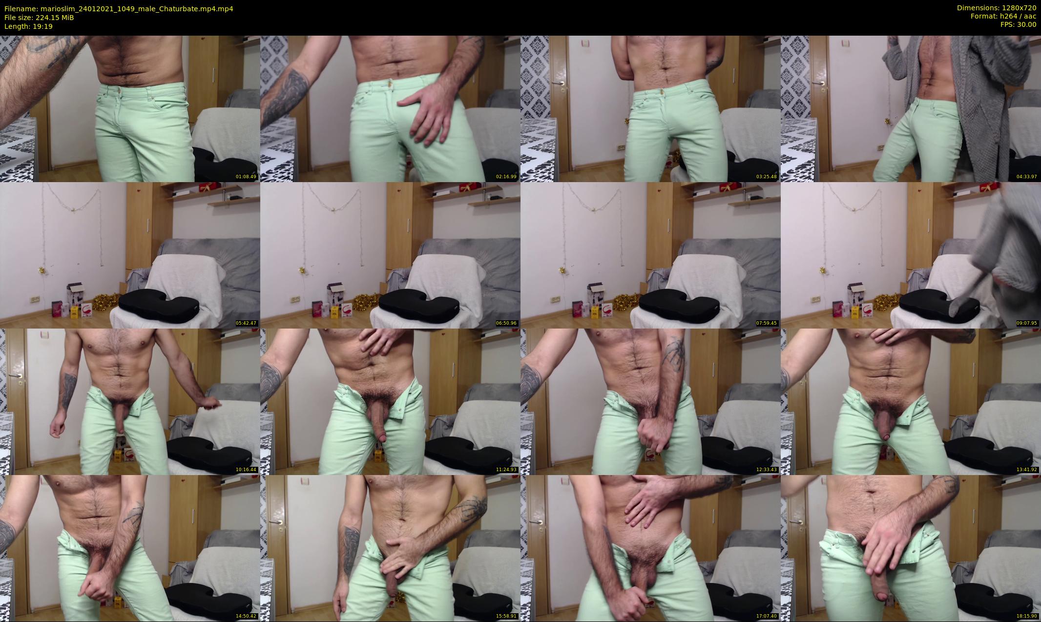 marioslim — 20 minute Chaturbate male cam show recording, 720p, Jan 24, 2021