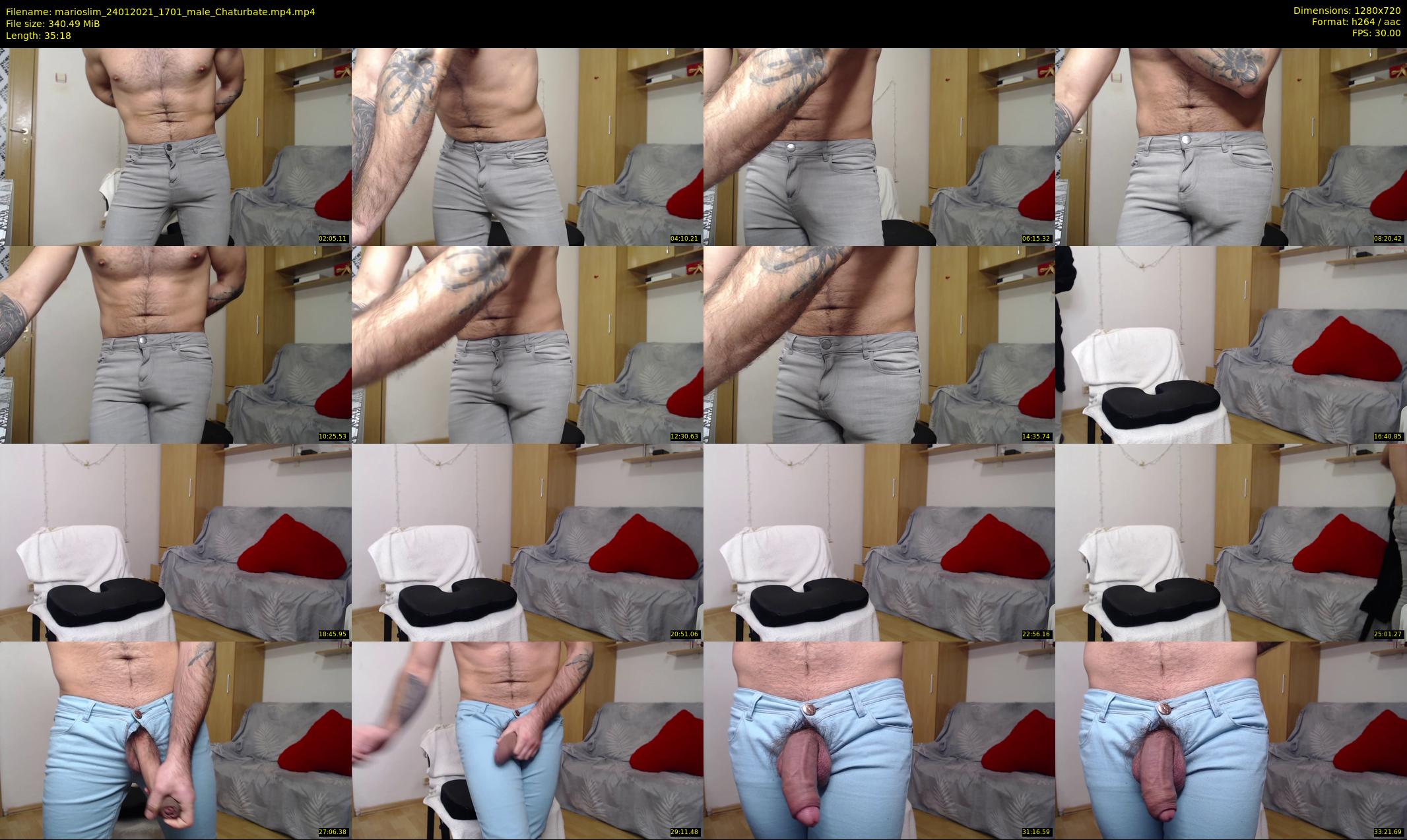 marioslim — 36 minute Chaturbate male cam show recording, 720p, Jan 24, 2021
