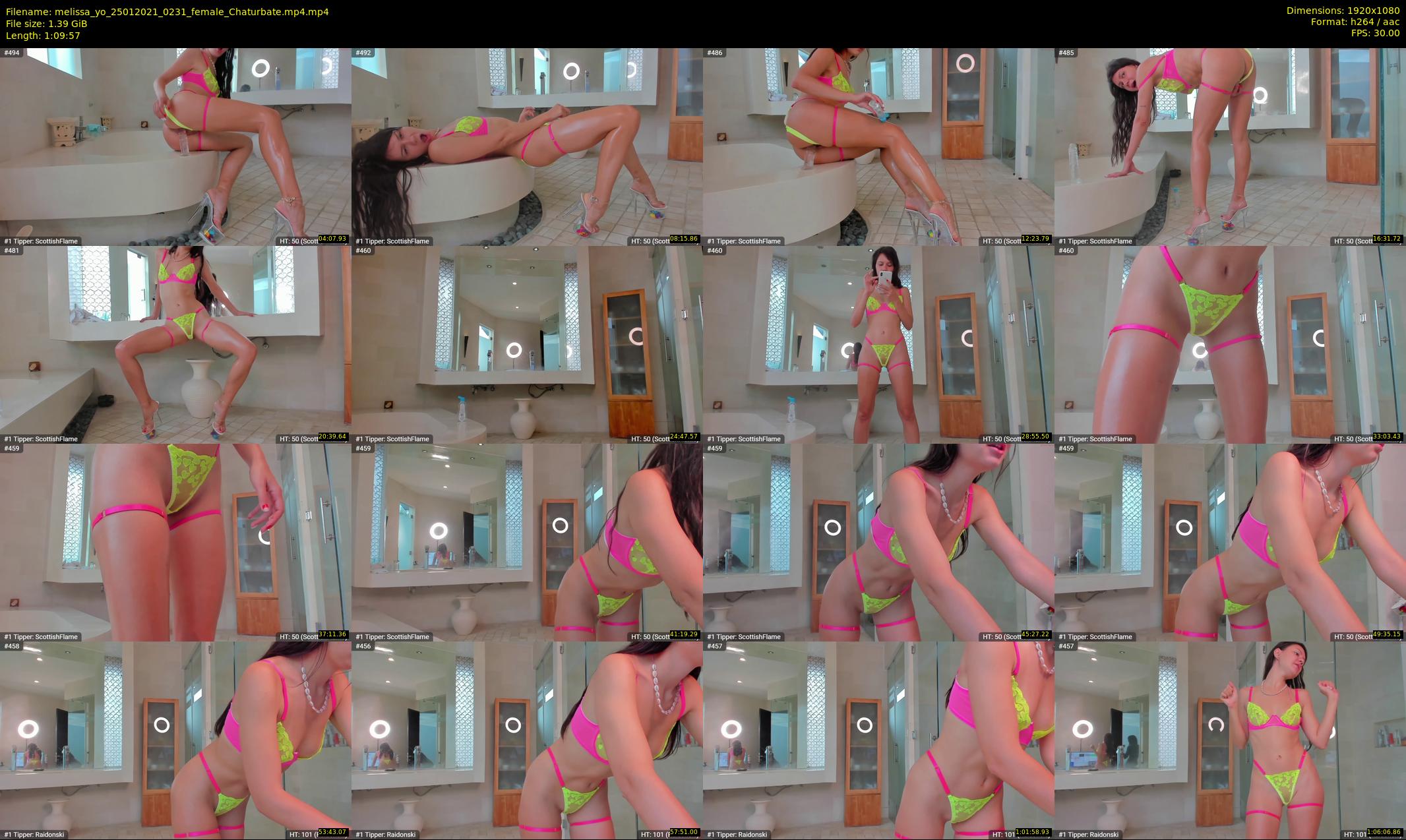 melissa_yo — 70 minute Chaturbate female cam show recording, 1080p, Jan 25, 2021