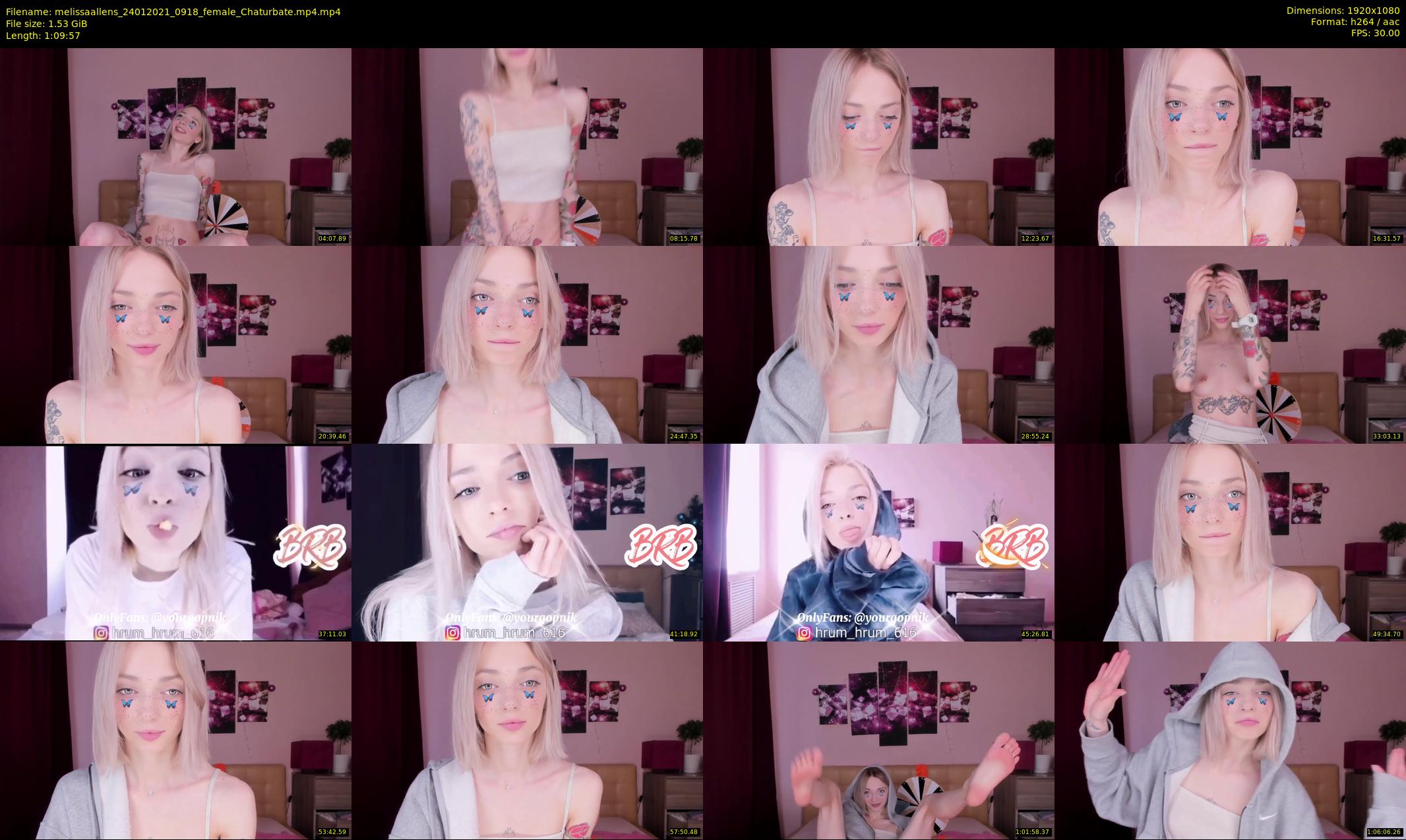melissaallens — 70 minute Chaturbate female cam show recording, 1080p, Jan 24, 2021