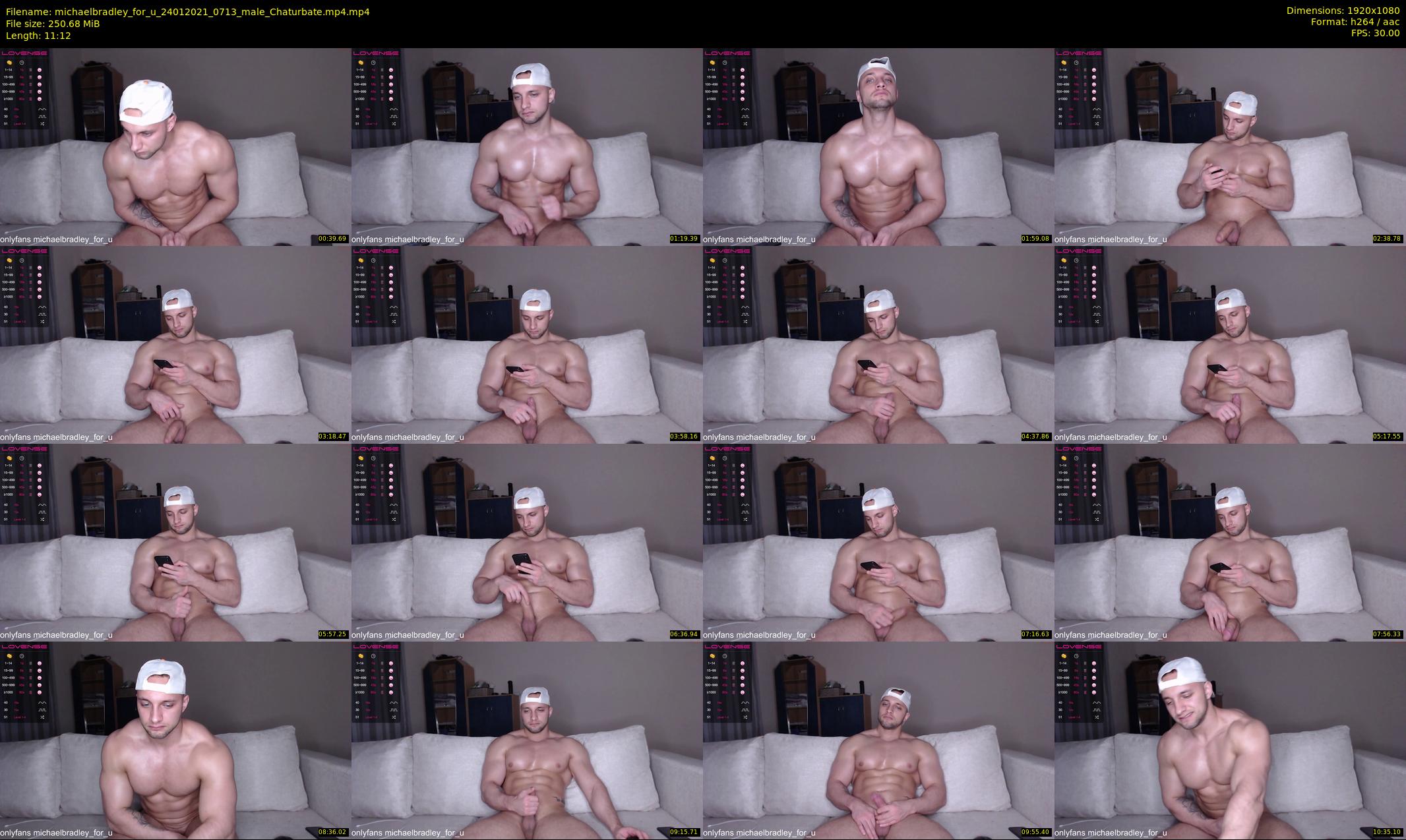 michaelbradley_for_u — 12 minute Chaturbate male cam show recording, 1080p, Jan 24, 2021