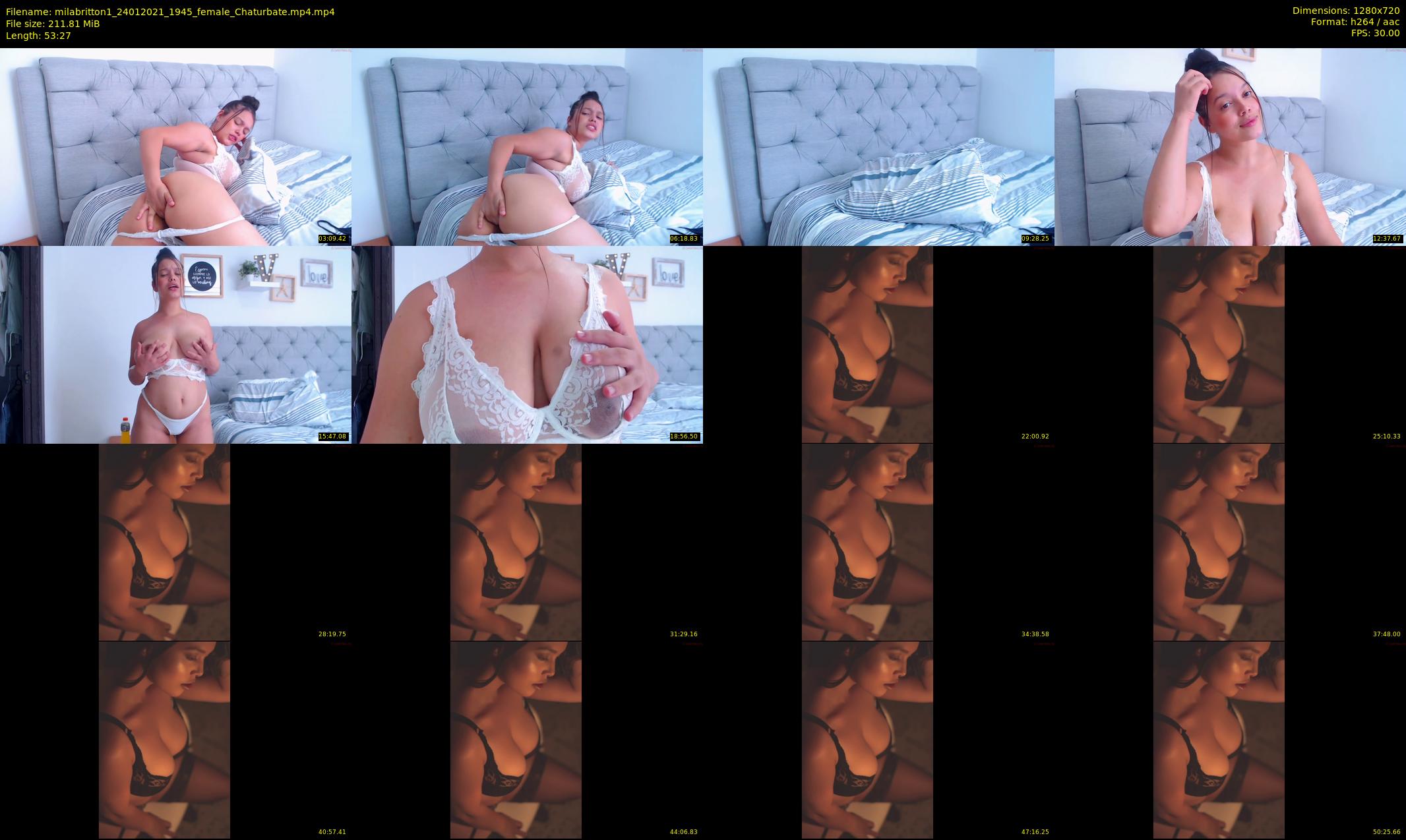 milabritton1 — 54 minute Chaturbate female cam show recording, 720p, Jan 24, 2021