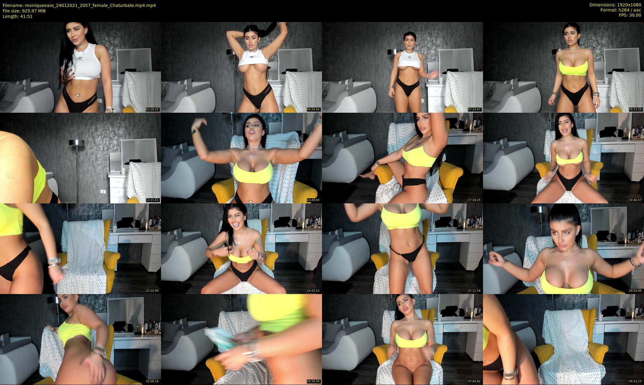 moniqueeass — 42 minute Chaturbate female cam show recording, 1080p, Jan 24, 2021
