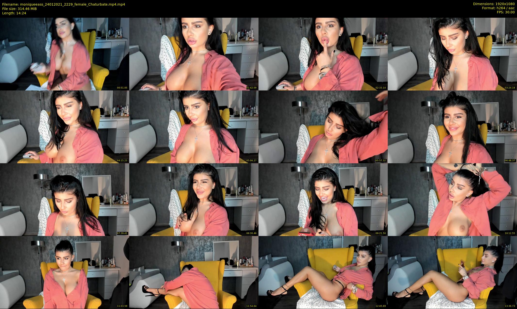 moniqueeass — 15 minute Chaturbate female cam show recording, 1080p, Jan 24, 2021