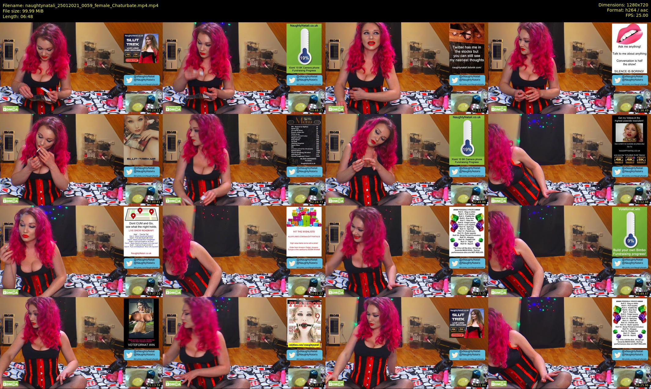 naughtynatali — 7 minute Chaturbate female cam show recording, 720p, Jan 25, 2021