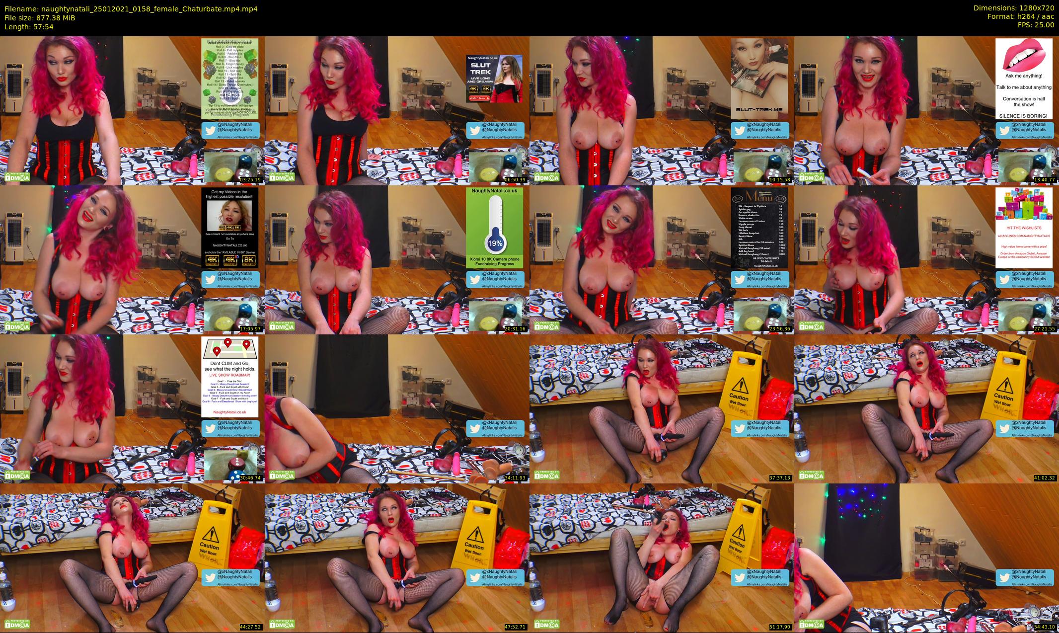 naughtynatali — 58 minute Chaturbate female cam show recording, 720p, Jan 25, 2021