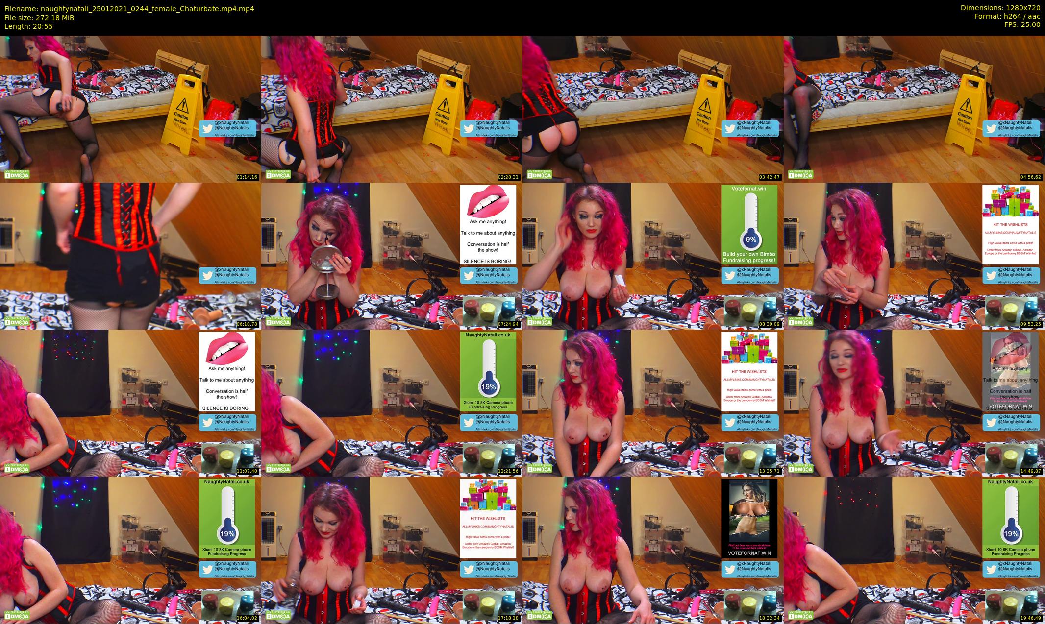 naughtynatali — 21 minute Chaturbate female cam show recording, 720p, Jan 25, 2021