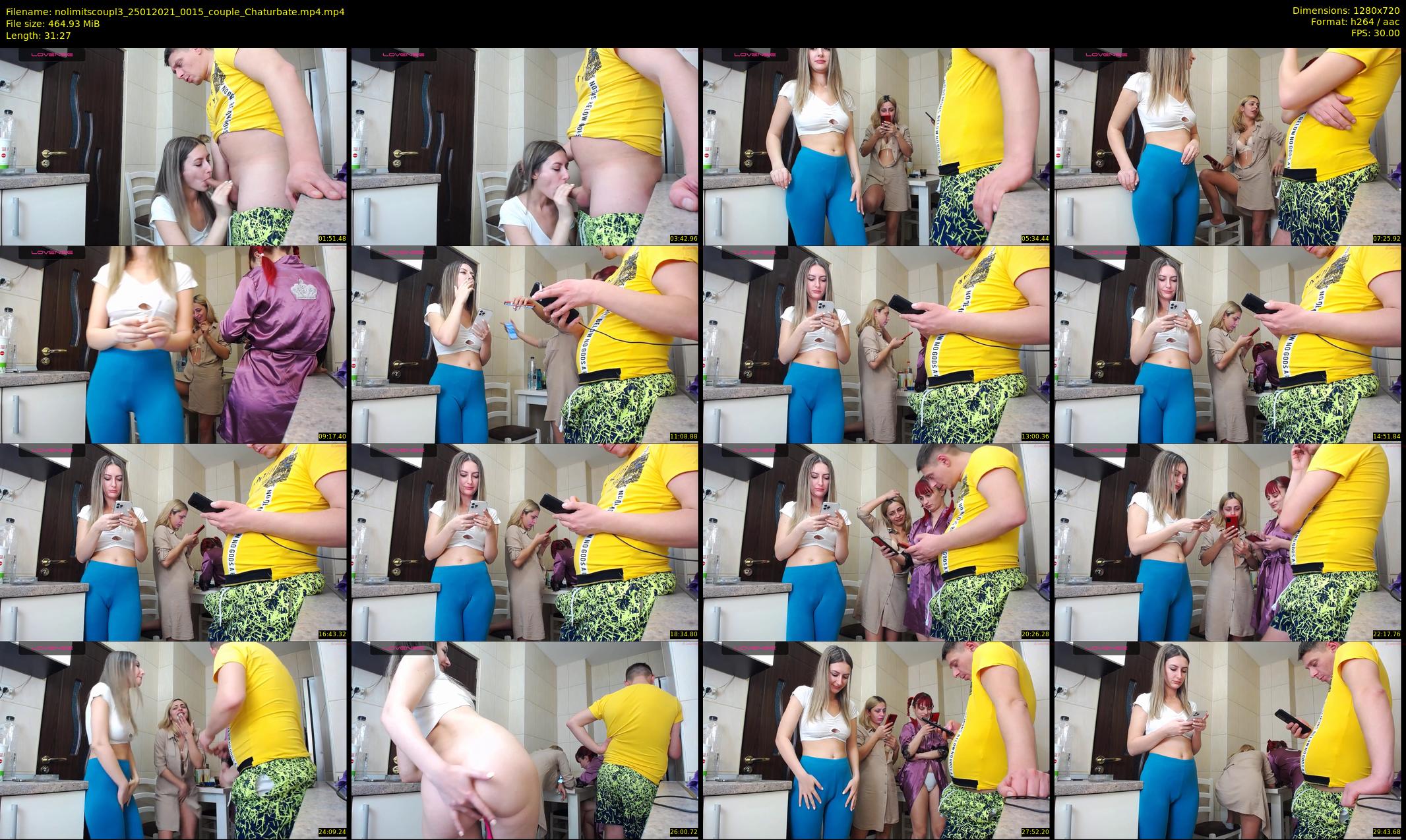 nolimitscoupl3 — 32 minute Chaturbate couple cam show recording, 720p, Jan 25, 2021
