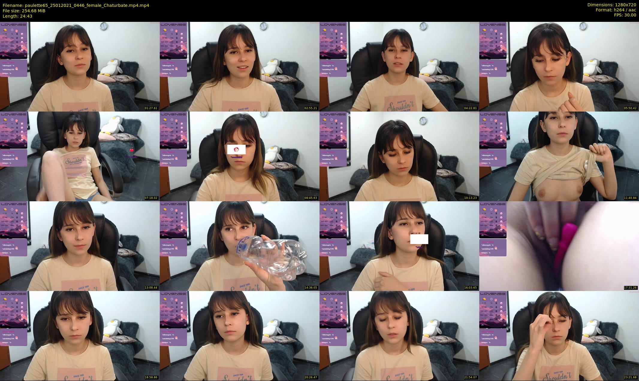paulette65 — 25 minute Chaturbate female cam show recording, 720p, Jan 25, 2021