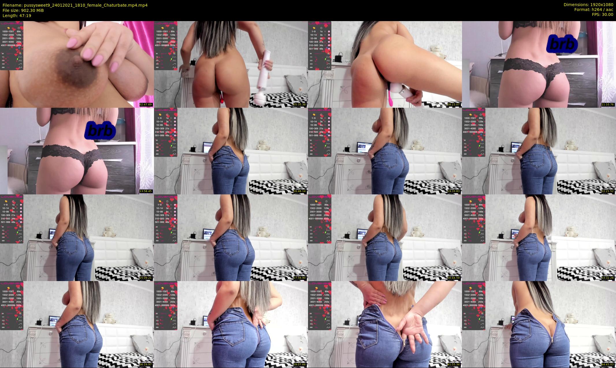 pussysweet9 — 48 minute Chaturbate female cam show recording, 1080p, Jan 24, 2021
