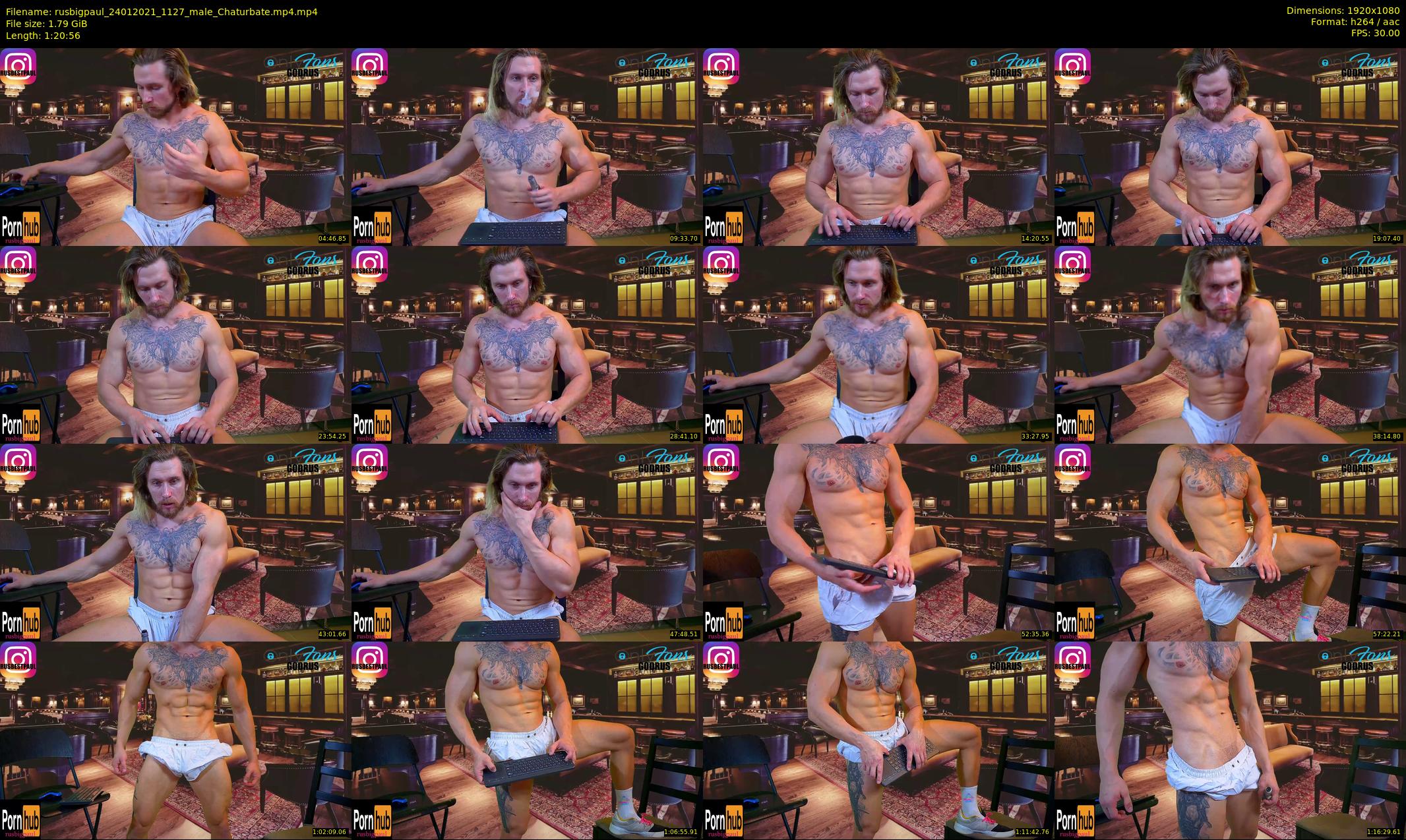 rusbigpaul — 81 minute Chaturbate male cam show recording, 1080p, Jan 24, 2021
