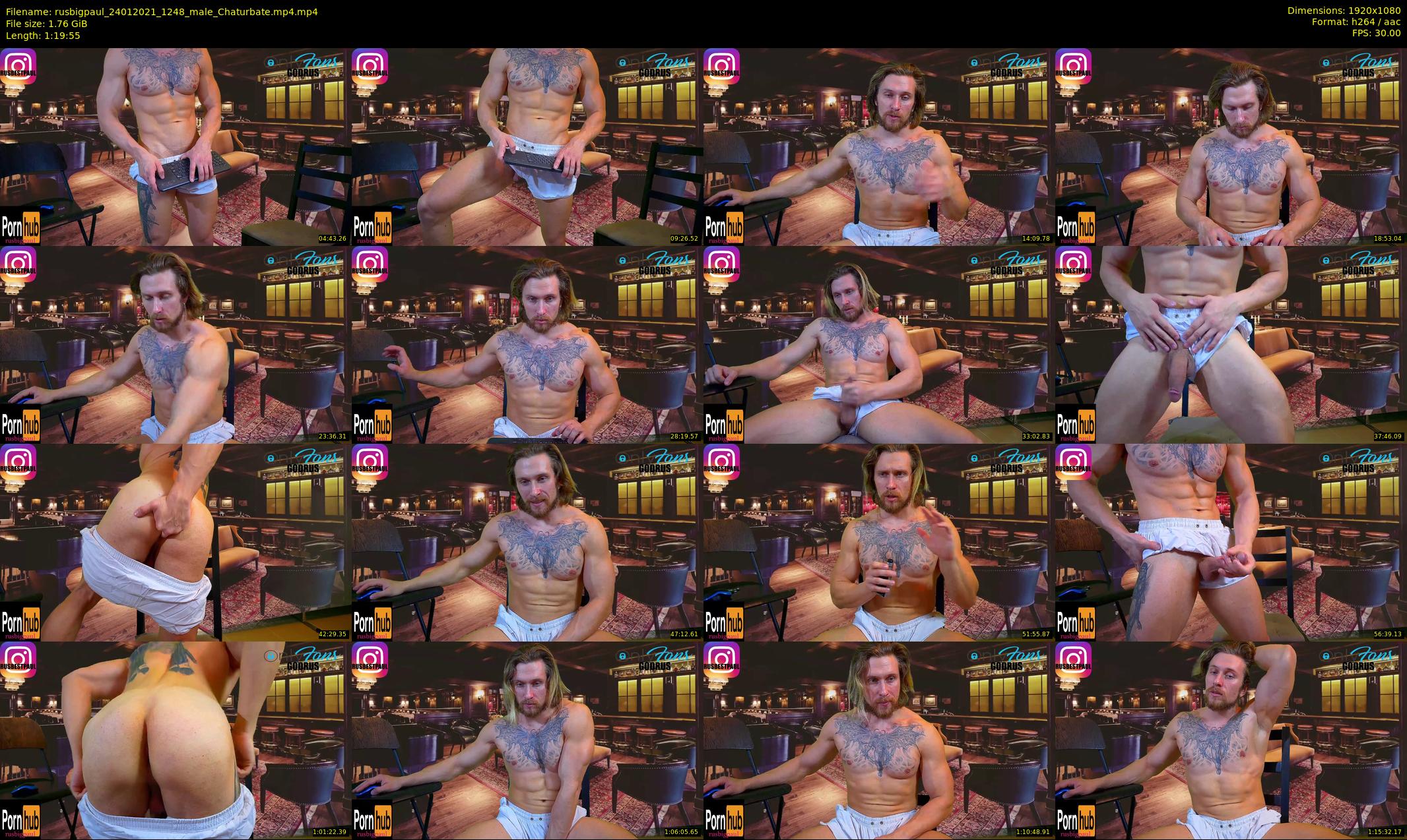 rusbigpaul — 80 minute Chaturbate male cam show recording, 1080p, Jan 24, 2021