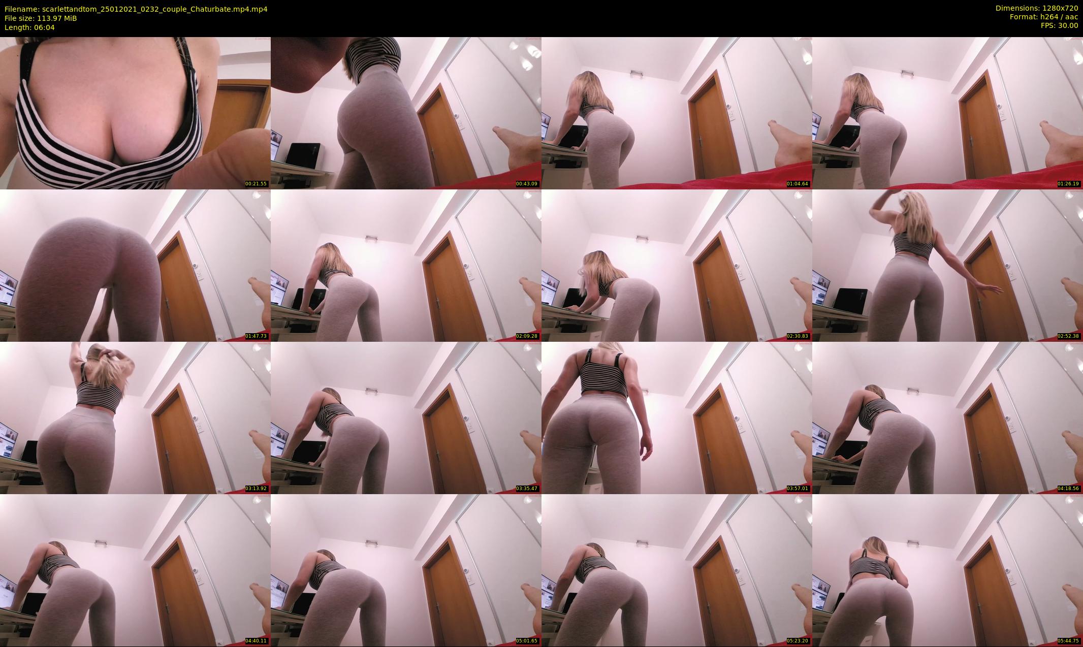 scarlettandtom — 7 minute Chaturbate couple cam show recording, 720p, Jan 25, 2021