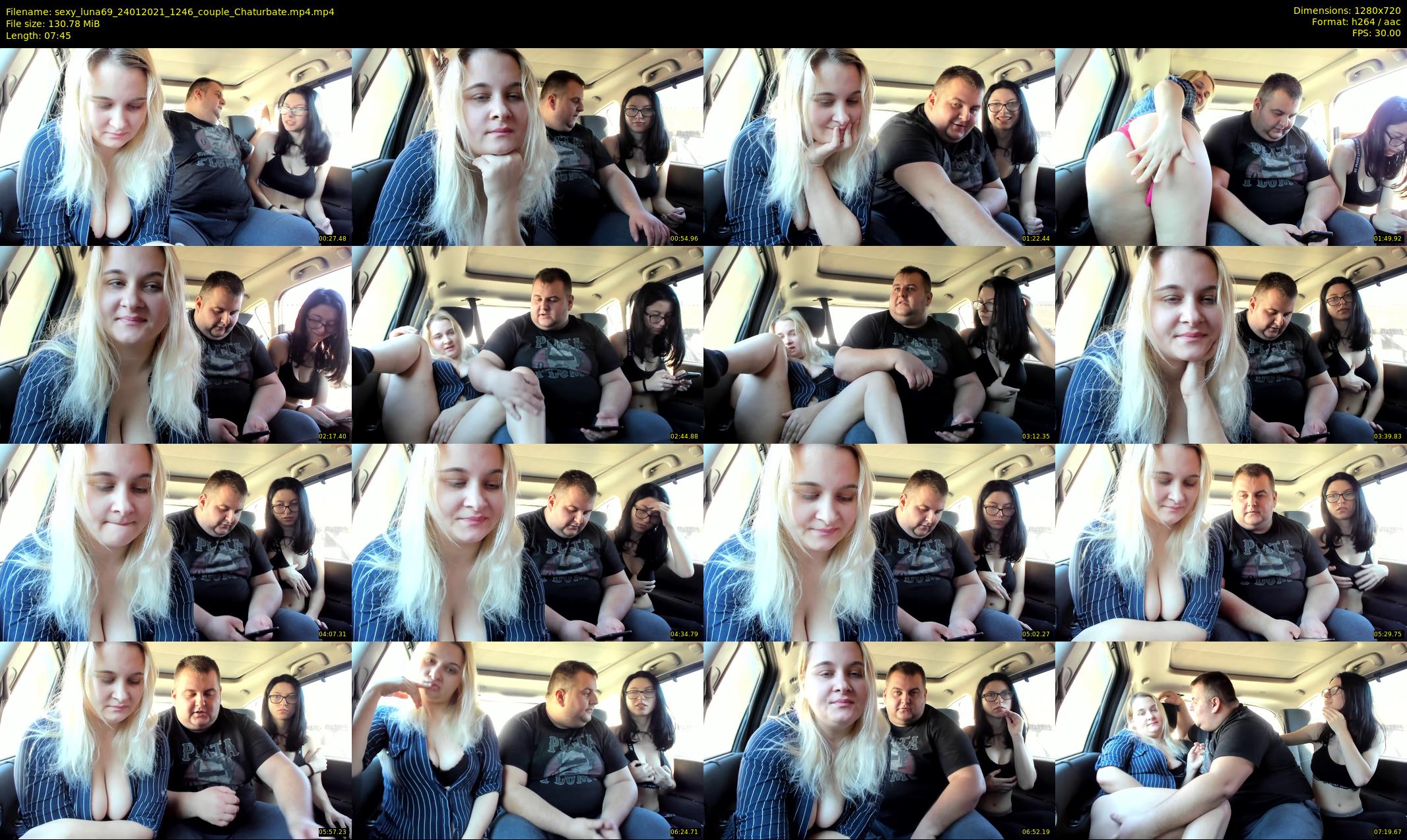 sexy_luna69 — 8 minute Chaturbate couple cam show recording, 720p, Jan 24, 2021