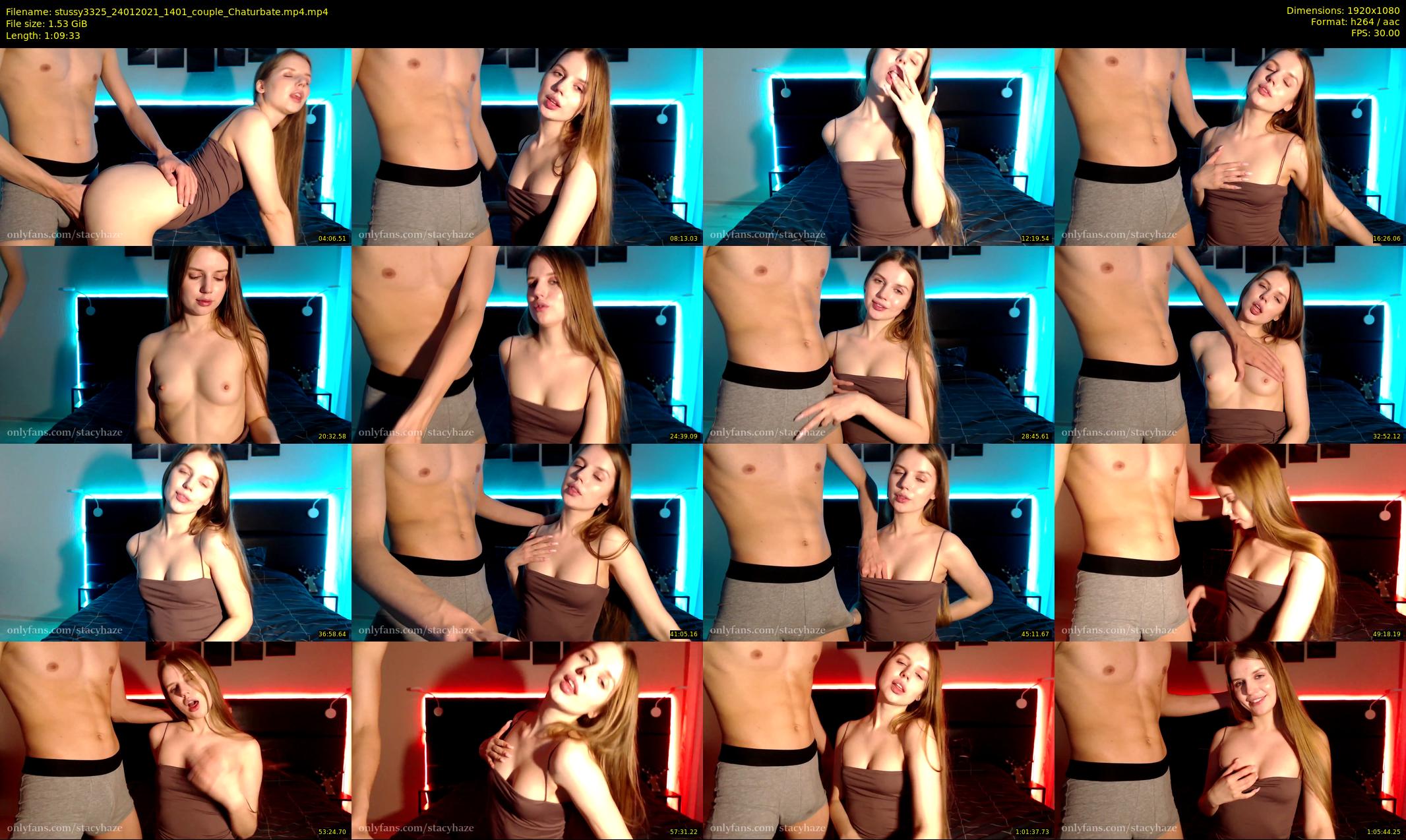 stussy3325 — 70 minute Chaturbate couple cam show recording, 1080p, Jan 24, 2021