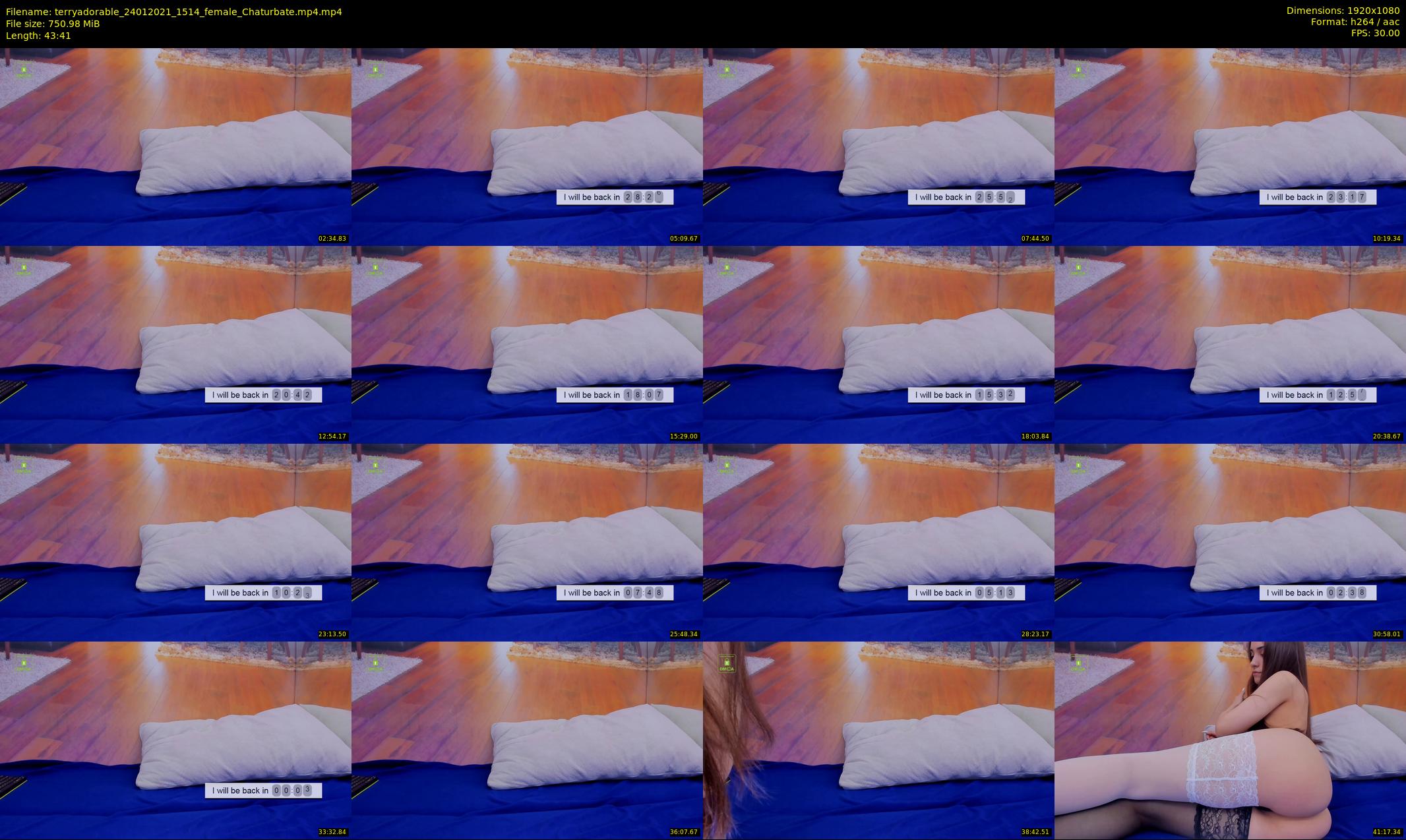 terryadorable — 44 minute Chaturbate female cam show recording, 1080p, Jan 24, 2021