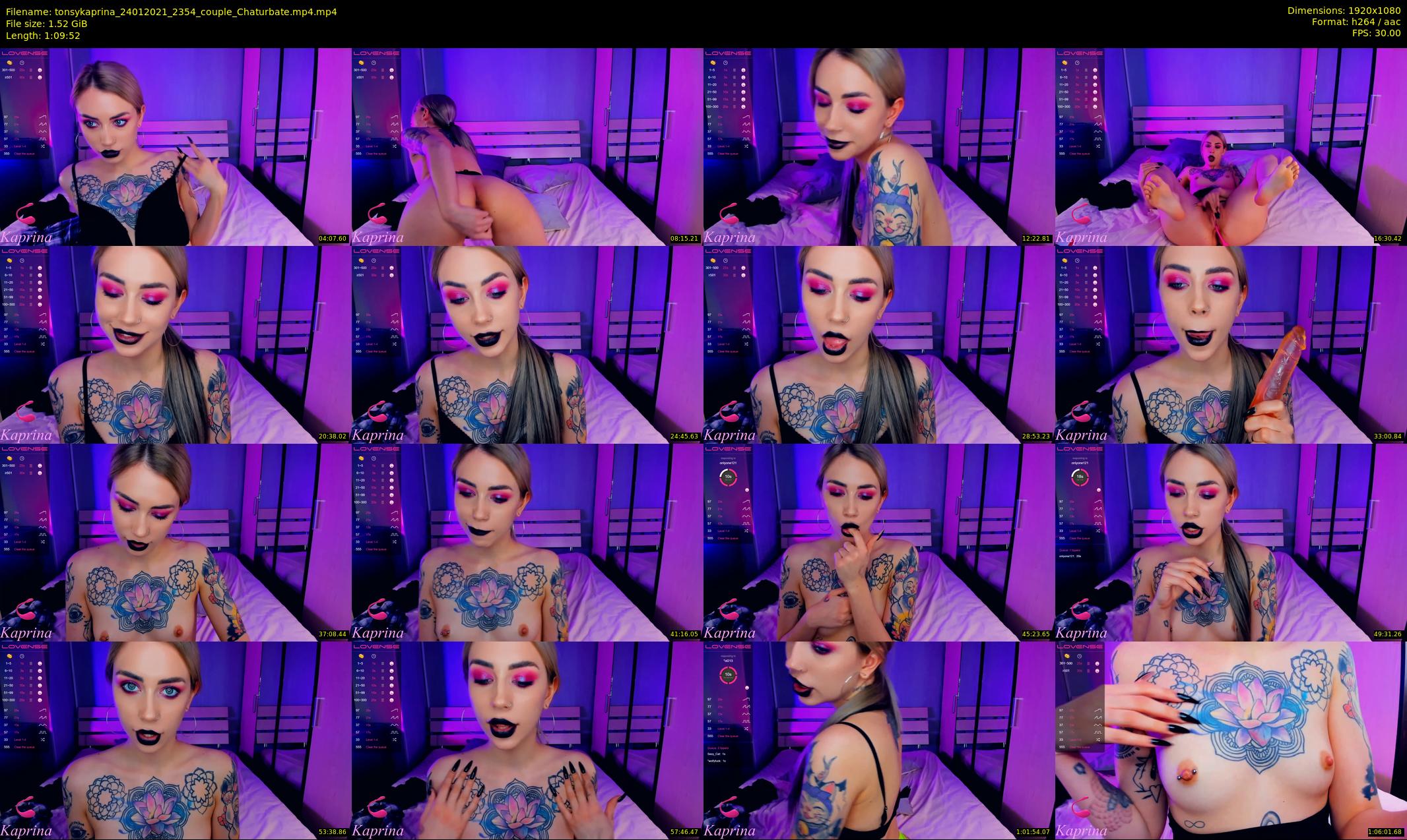 tonsykaprina — 70 minute Chaturbate couple cam show recording, 1080p, Jan 24, 2021