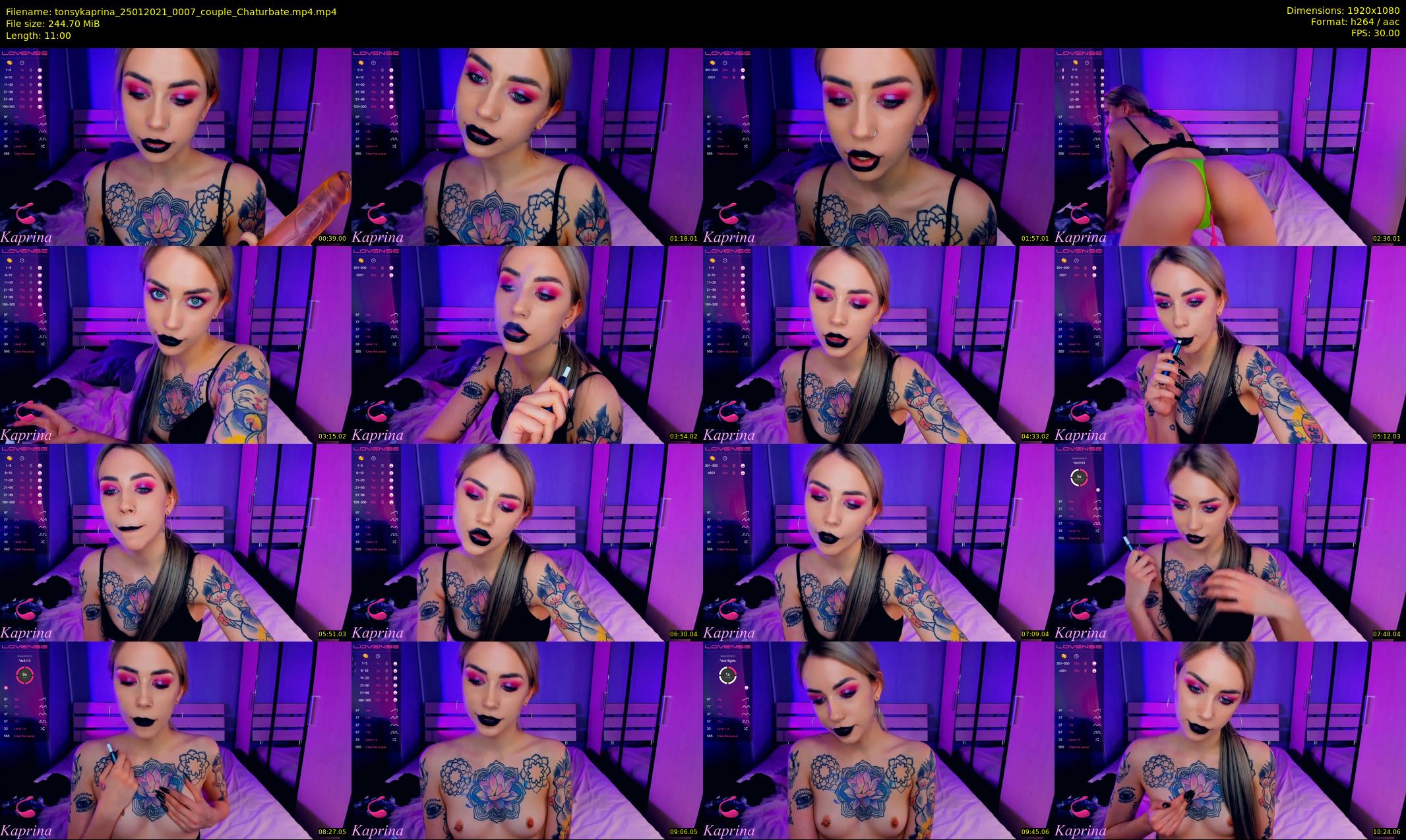 tonsykaprina — 11 minute Chaturbate couple cam show recording, 1080p, Jan 25, 2021